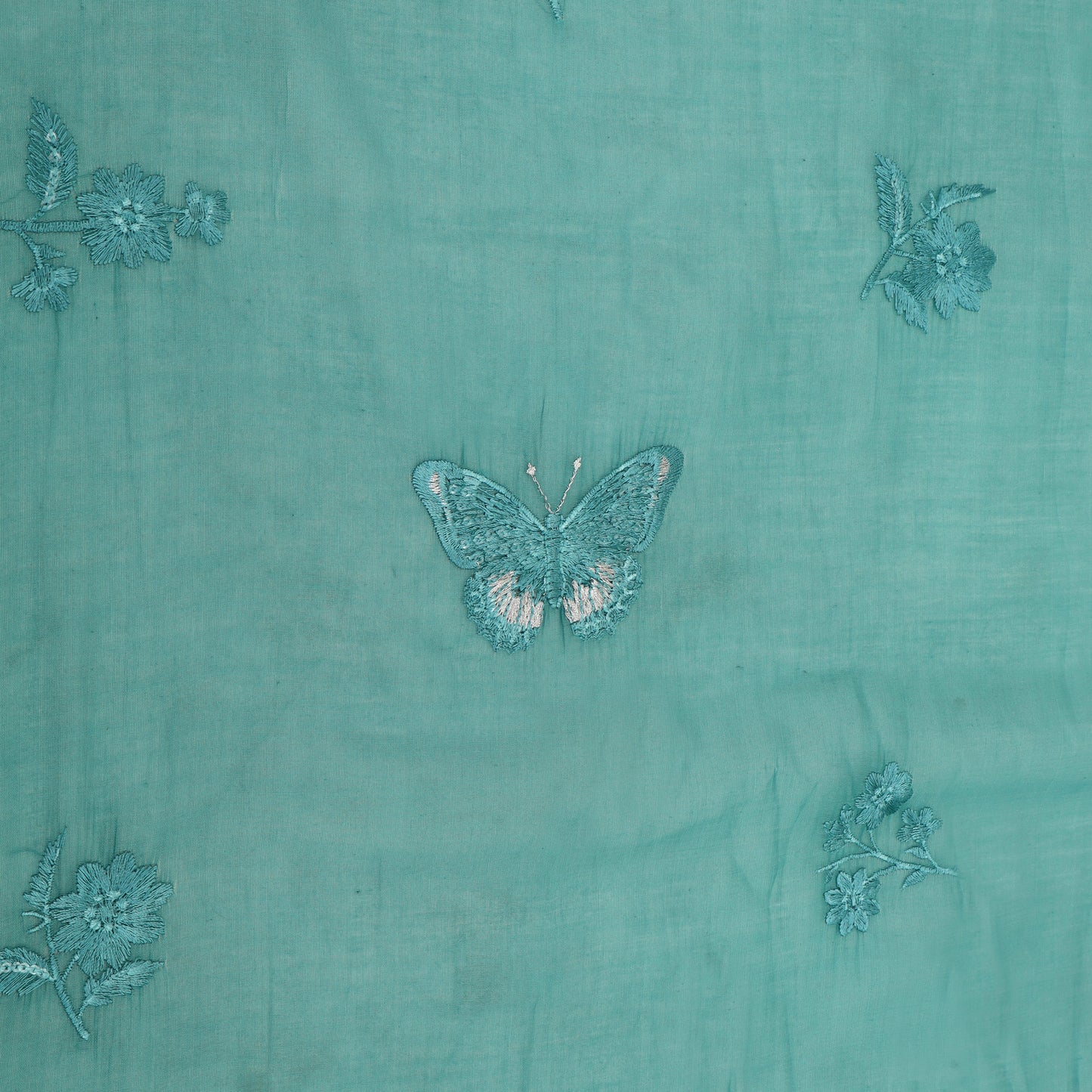 Chanderi Embroidery Fabric