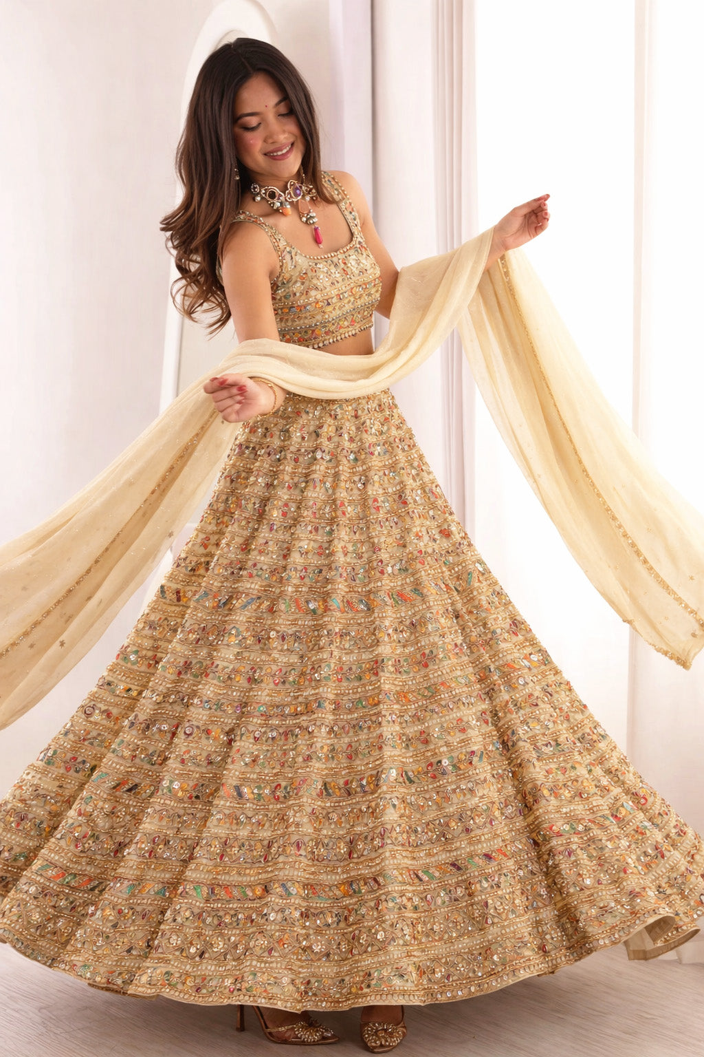 Net Embroidery Fabric