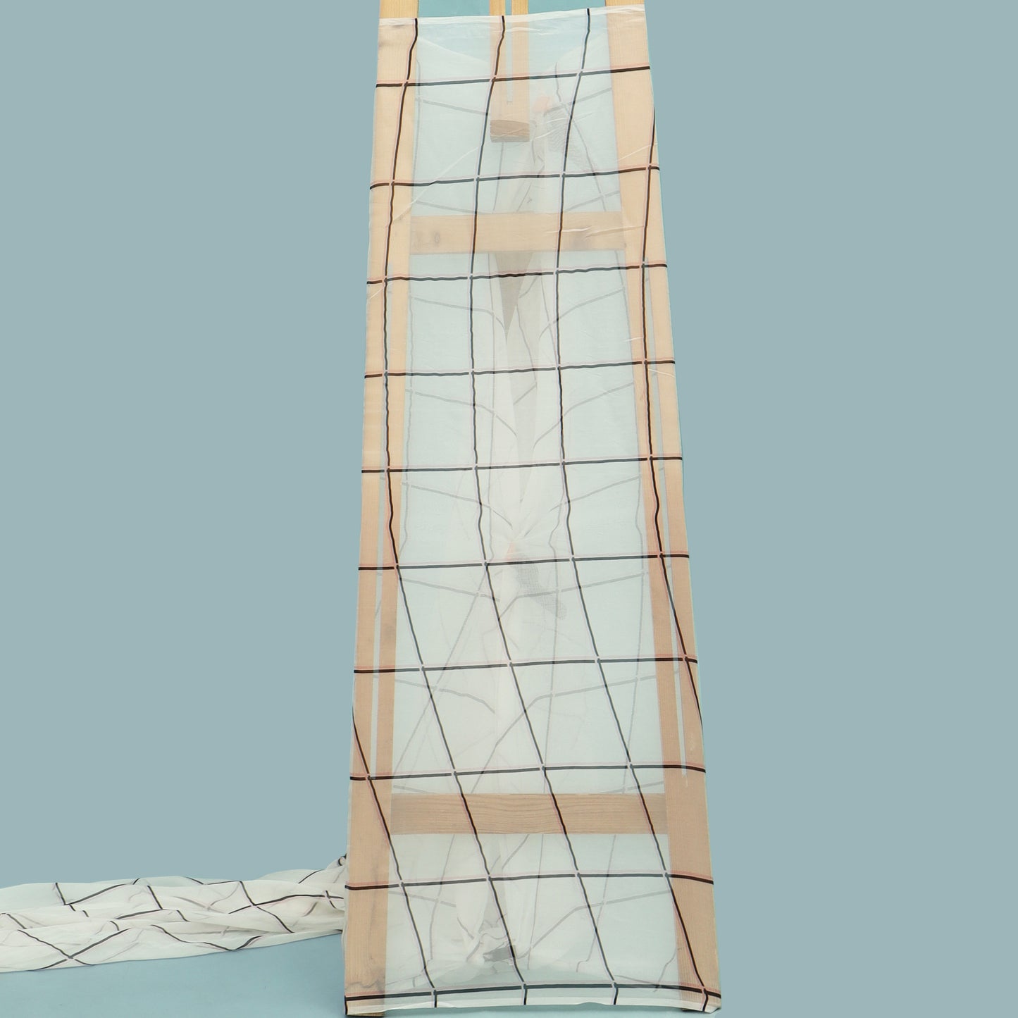 Multicolor Satin Organza Print Fabric