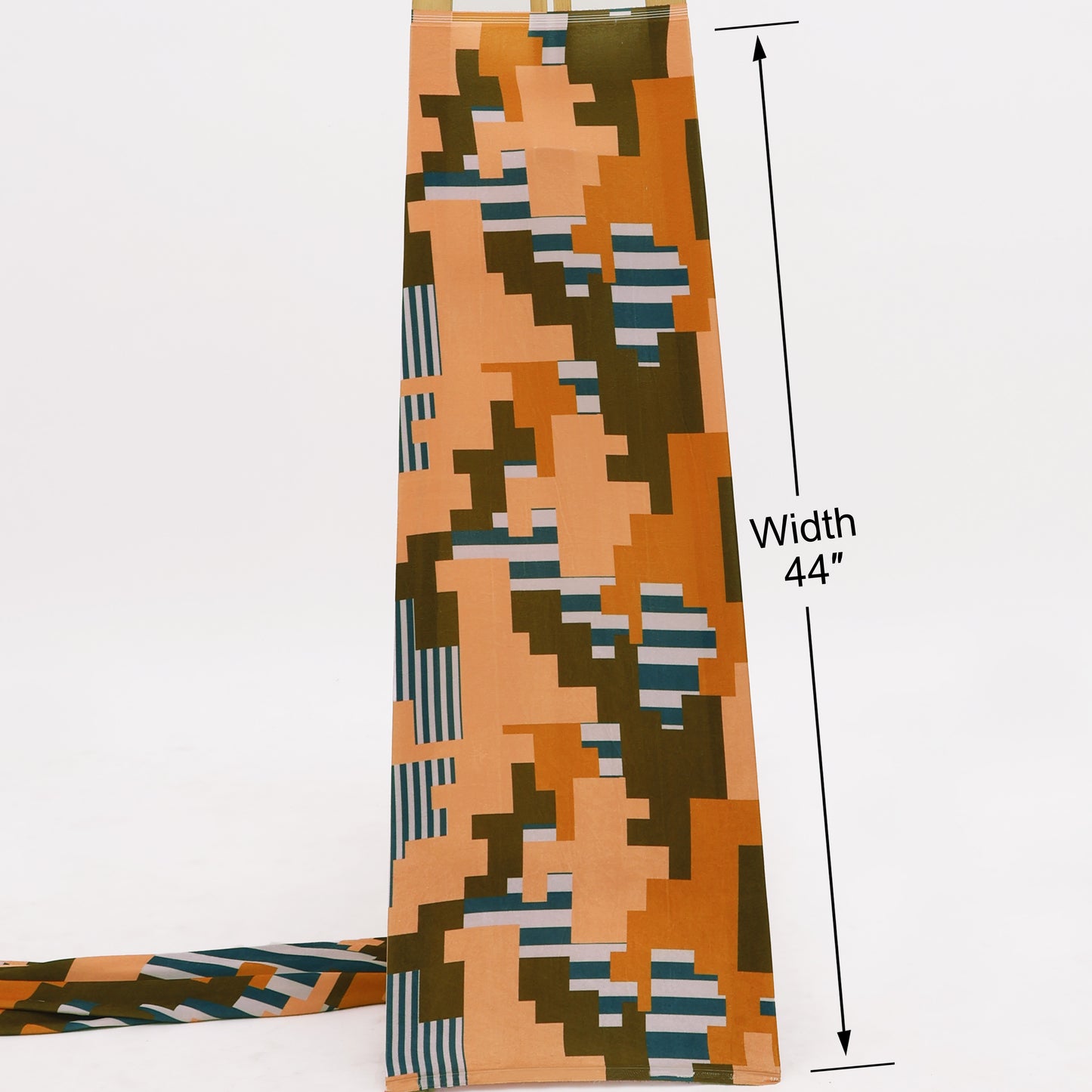 Geometric Abstract Velvet Print Fabric