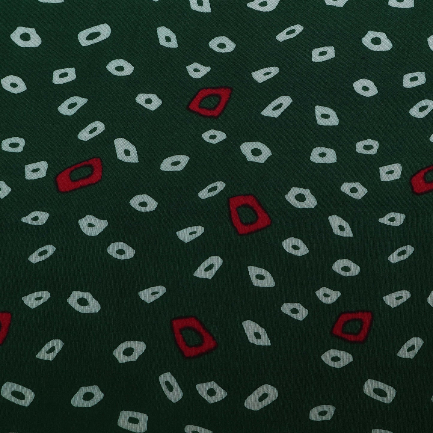 Green Muslin Print Fabric