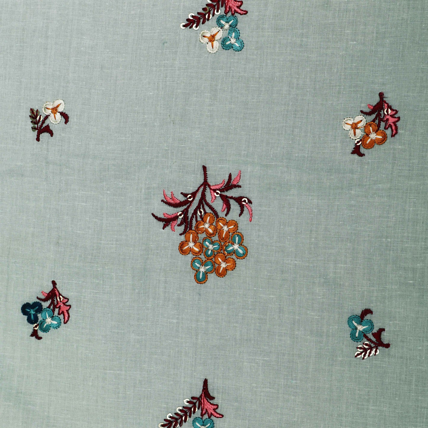 Colored Color Cotton Embroidery Fabric