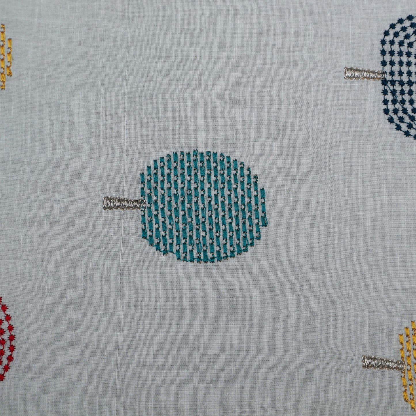 Colored Color Cotton Embroidery Fabric