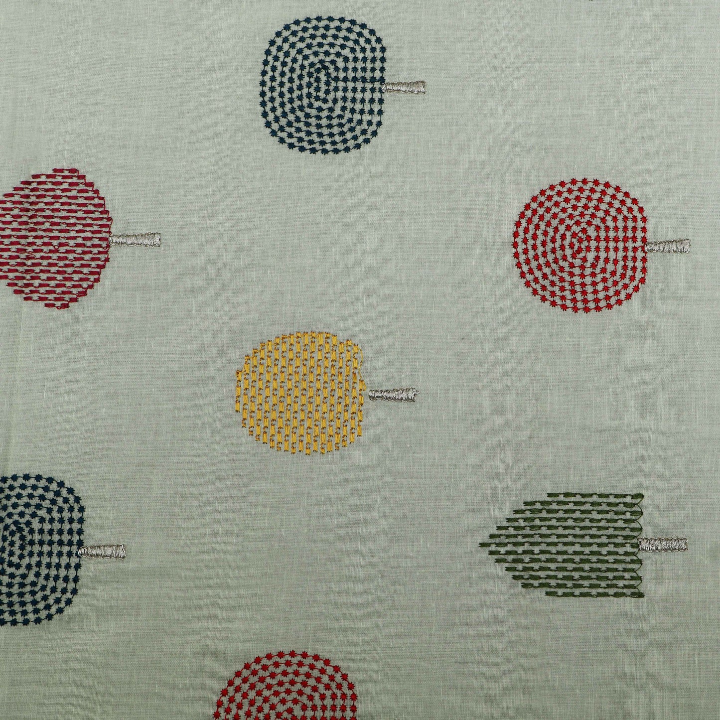 Colored Color Cotton Embroidery Fabric