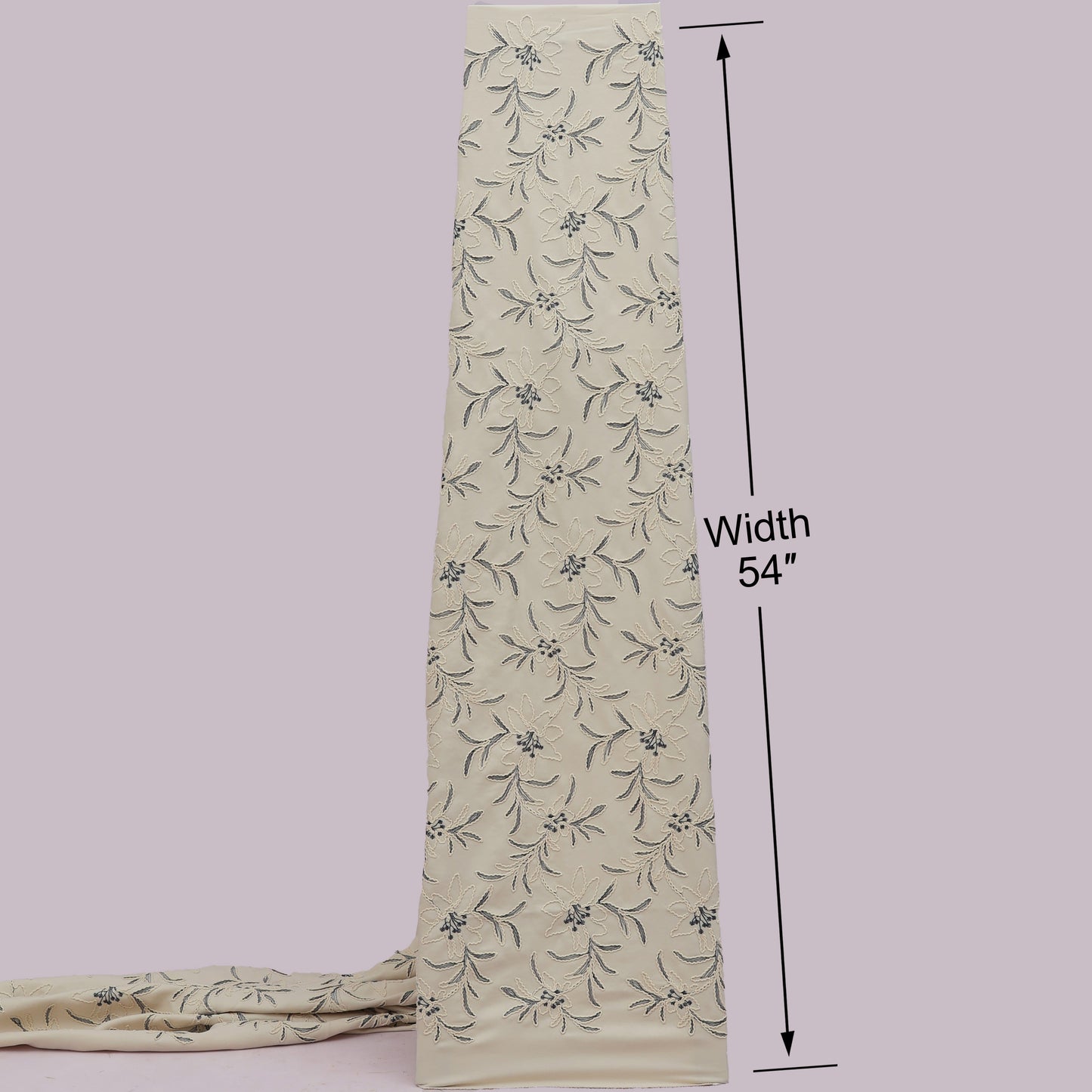 Spun Silk Embroidery Fabric