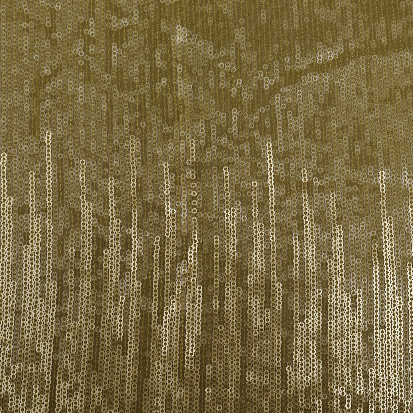 Lemon Color Georgette Sequins Embroidery Fabric