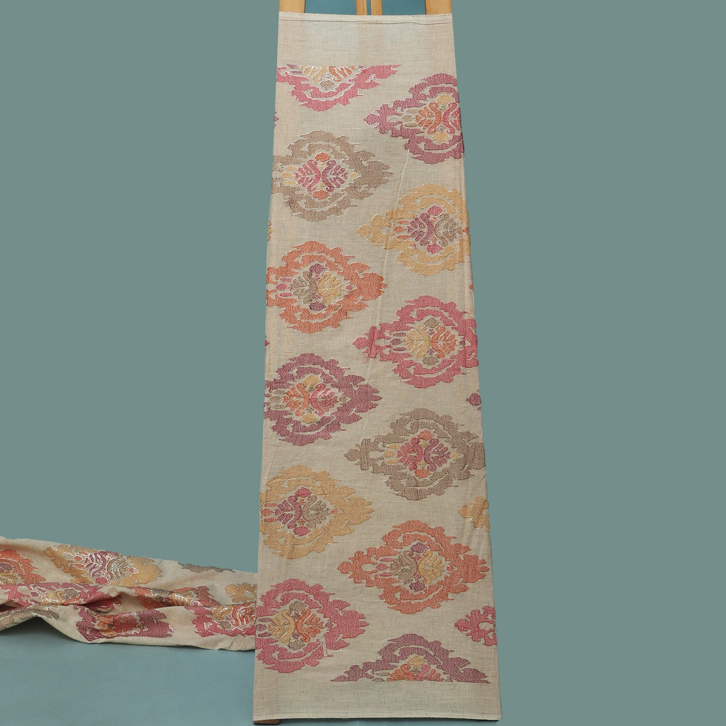 Colored Linen Embroidery Fabric