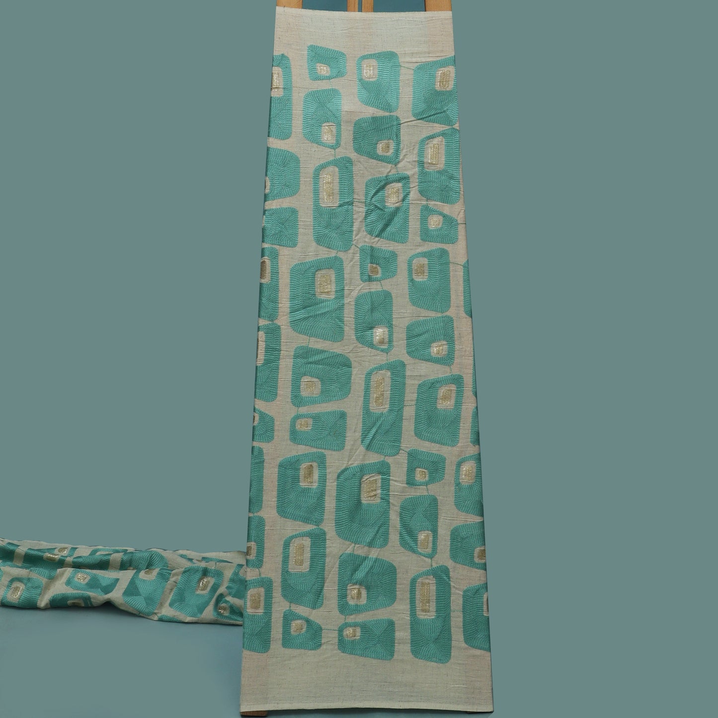 Colored Linen Embroidery Fabric