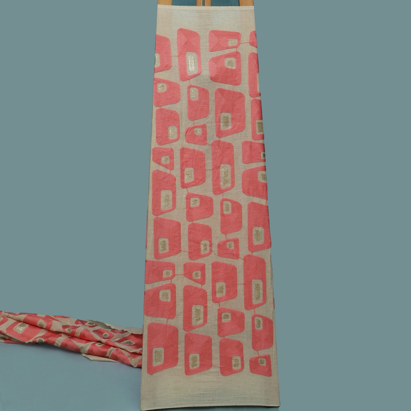 Colored Linen Embroidery Fabric