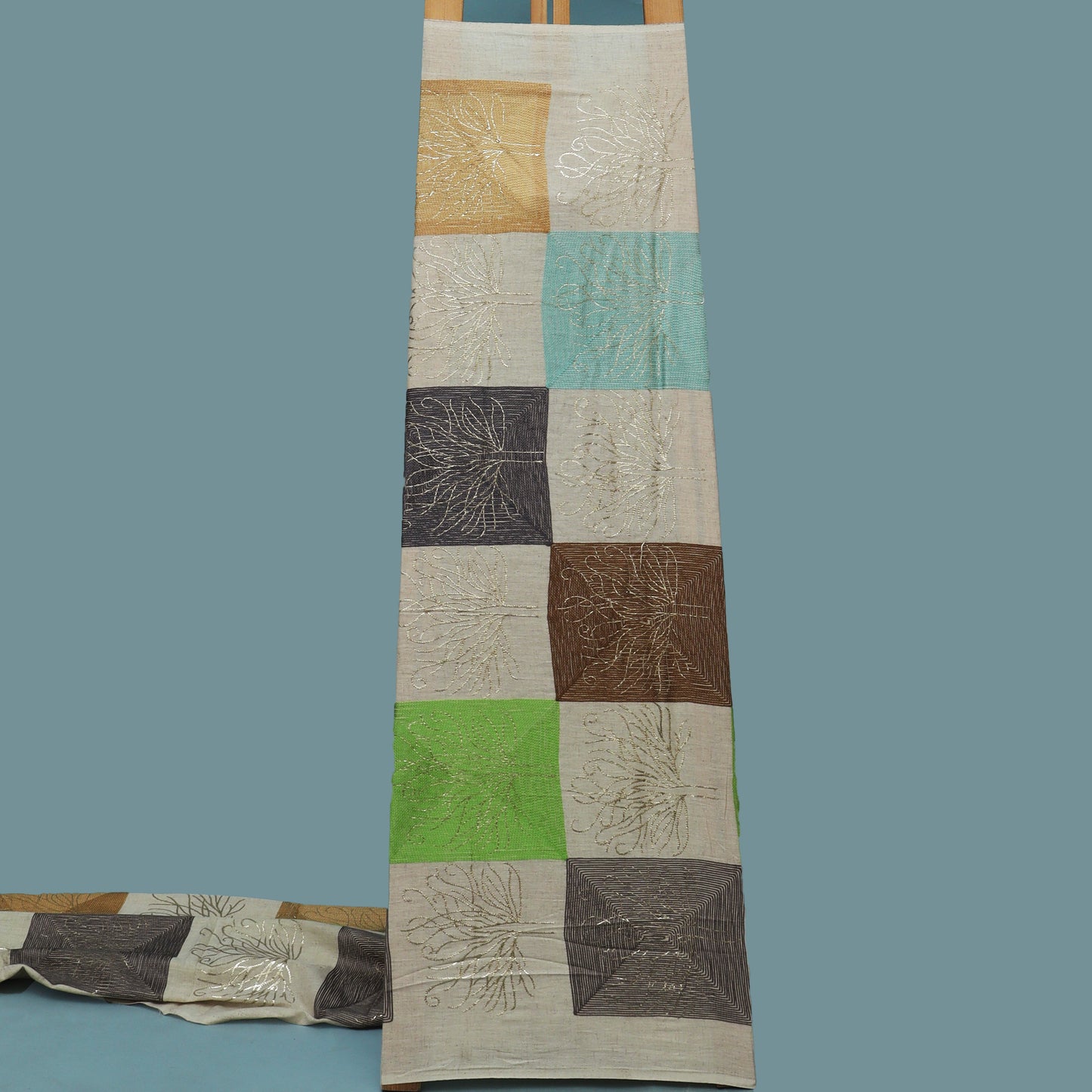 Colored Linen Embroidery Fabric