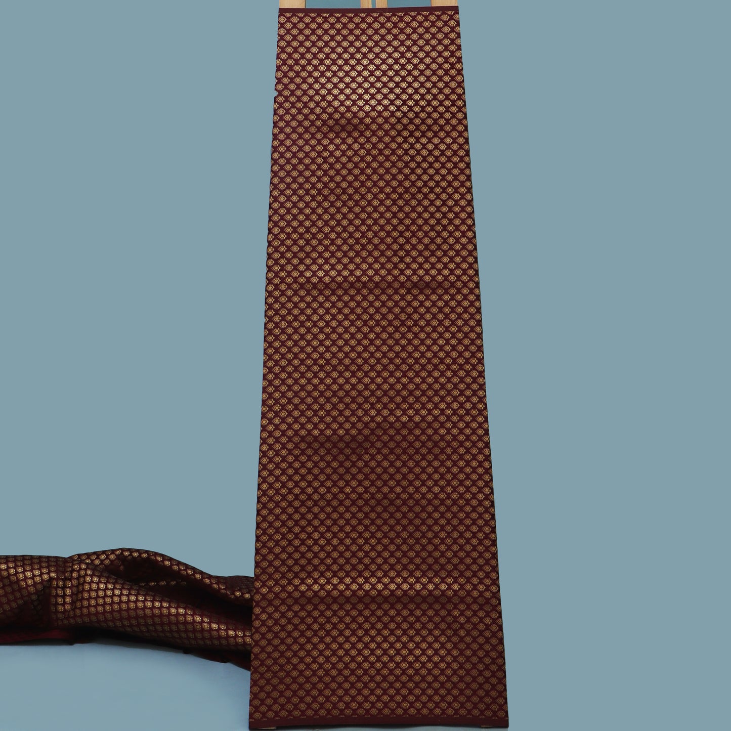 Brown Color Brocade Fabric