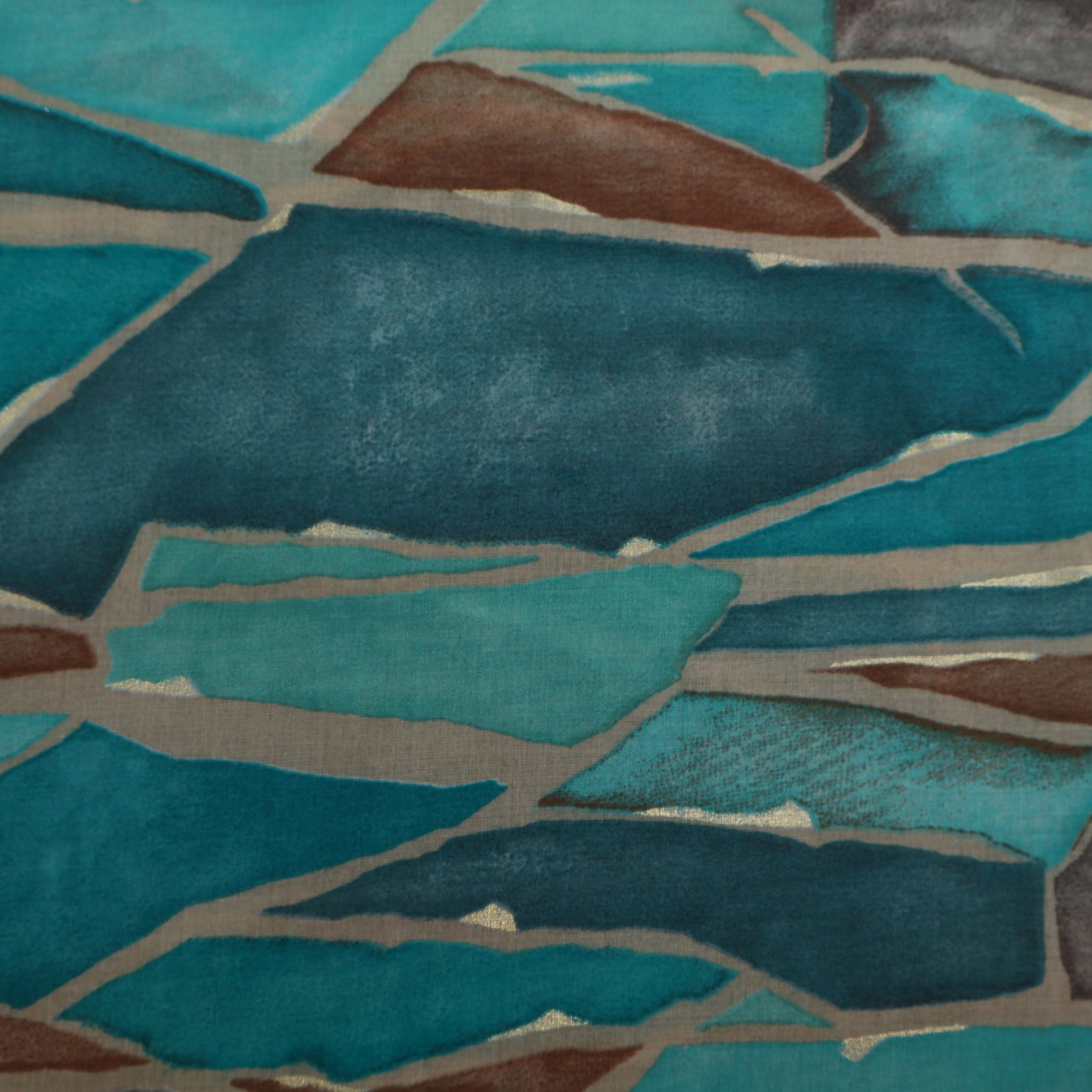 Multi Colored Mulmul Foil Print Fabric