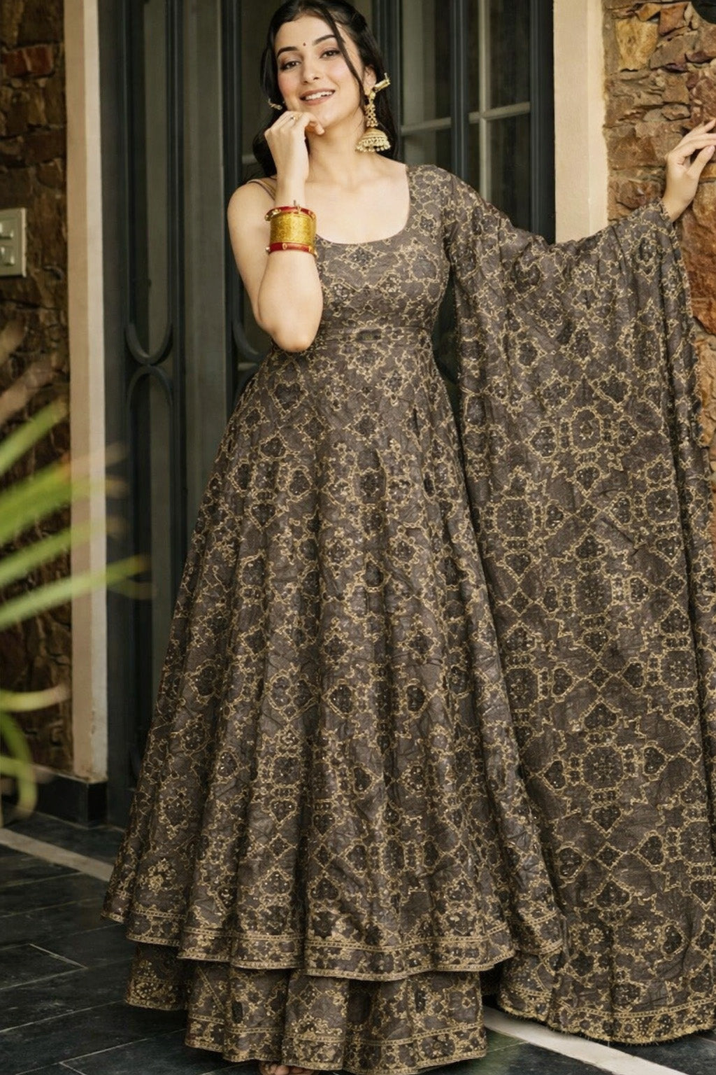 Tissue Brocade Embroidery Fabric