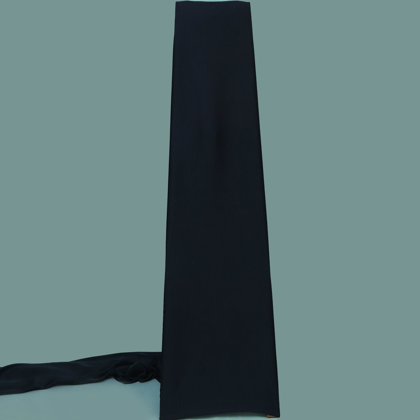 Navy Blue Color Satin Tussar Fabric