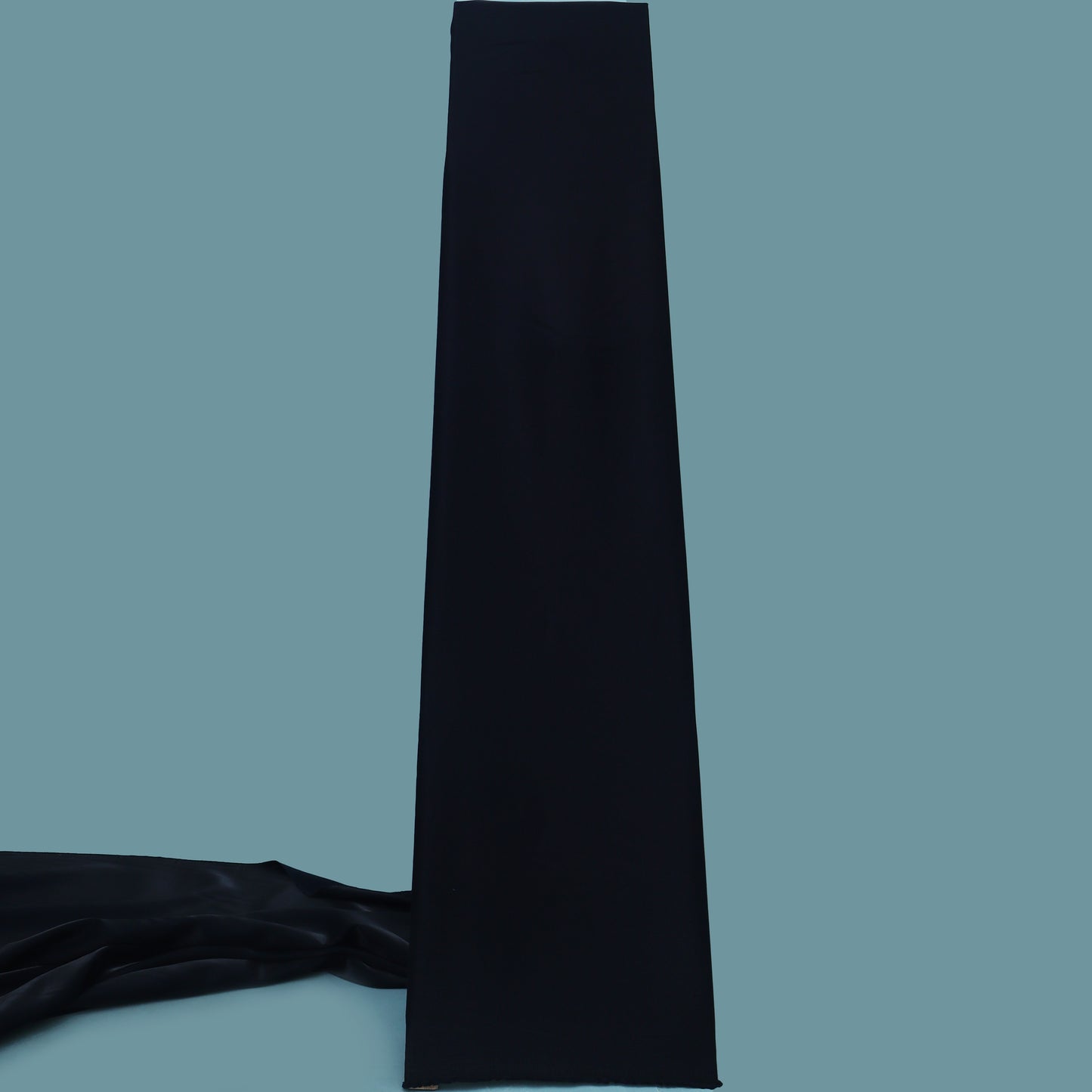Black Color Linen Satin Zari Fabric
