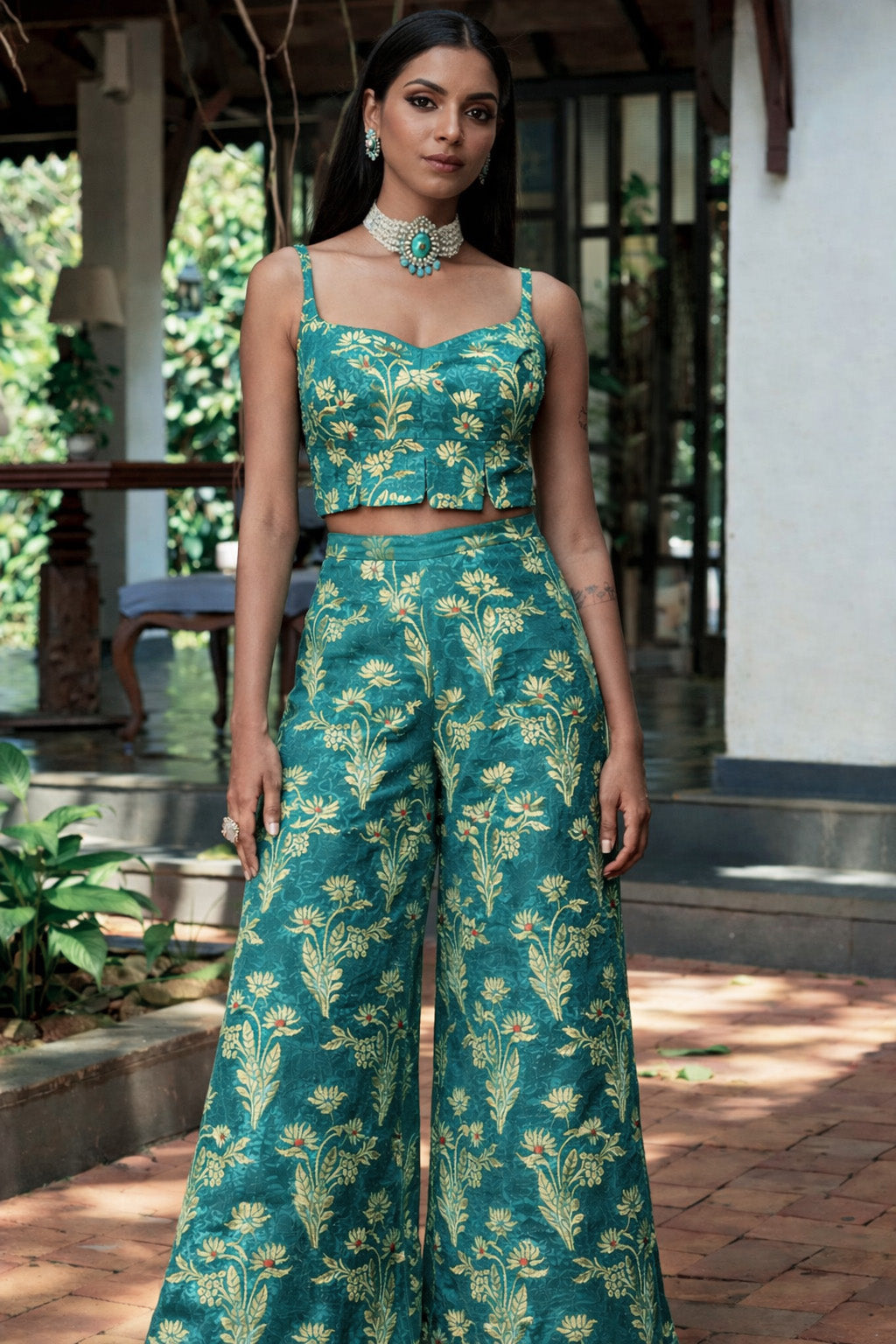 Pure Katan Dupion Brocade Fabric