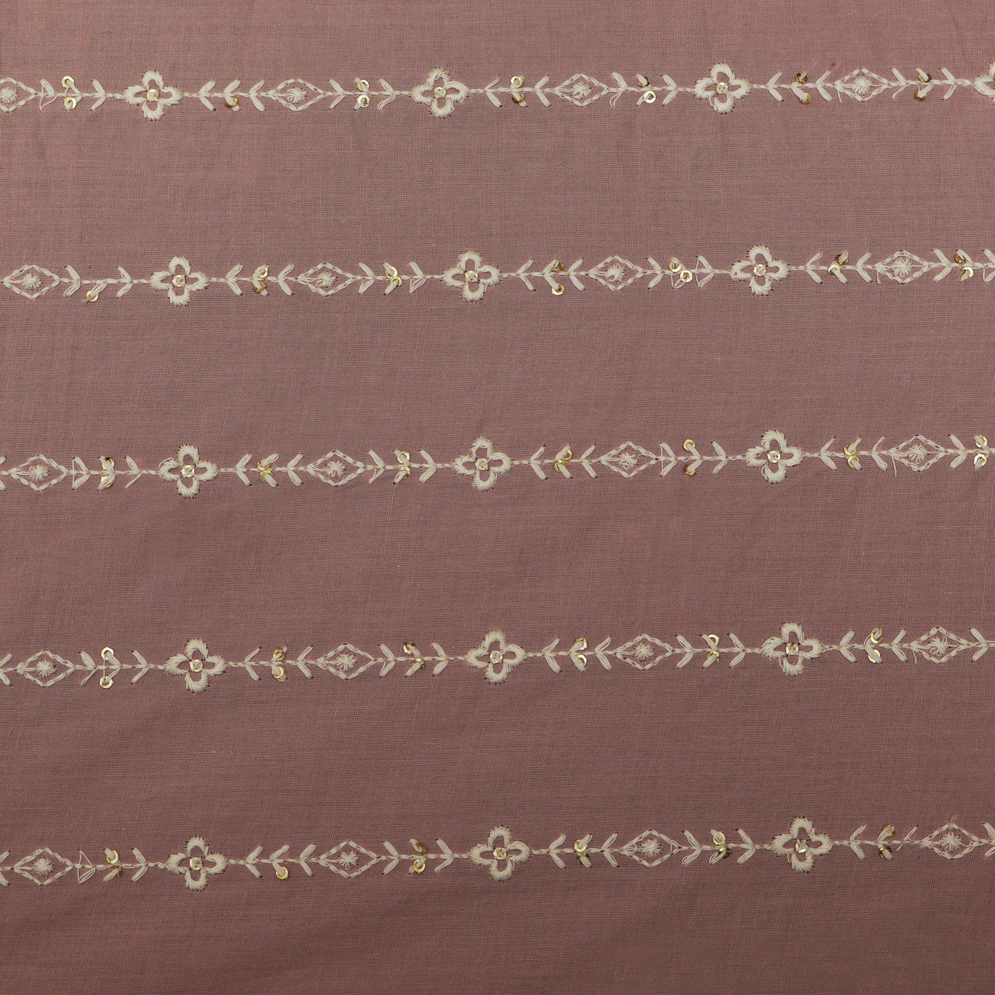 Pink Color Cotton Stripe Fabric