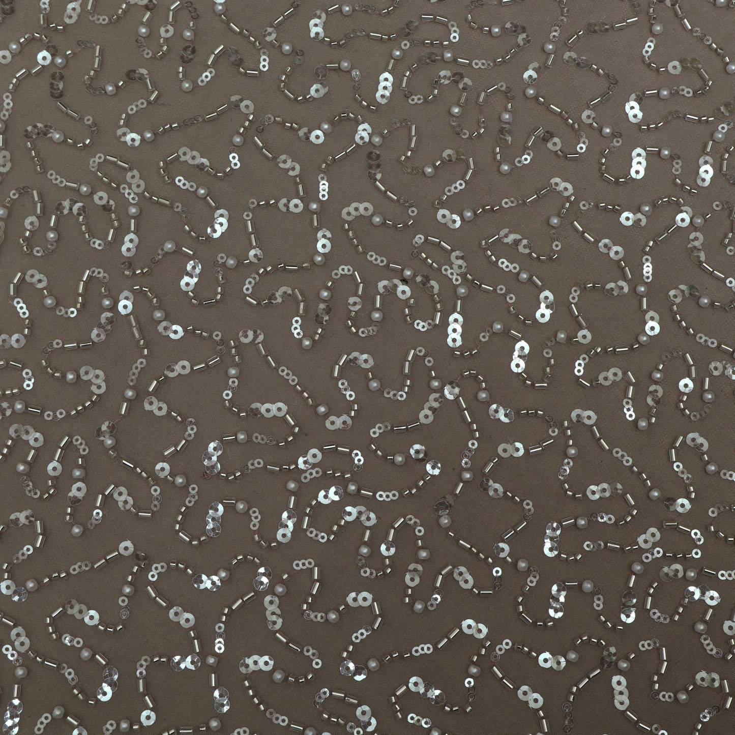 Onion Color Net Sequence Embroidery Fabric