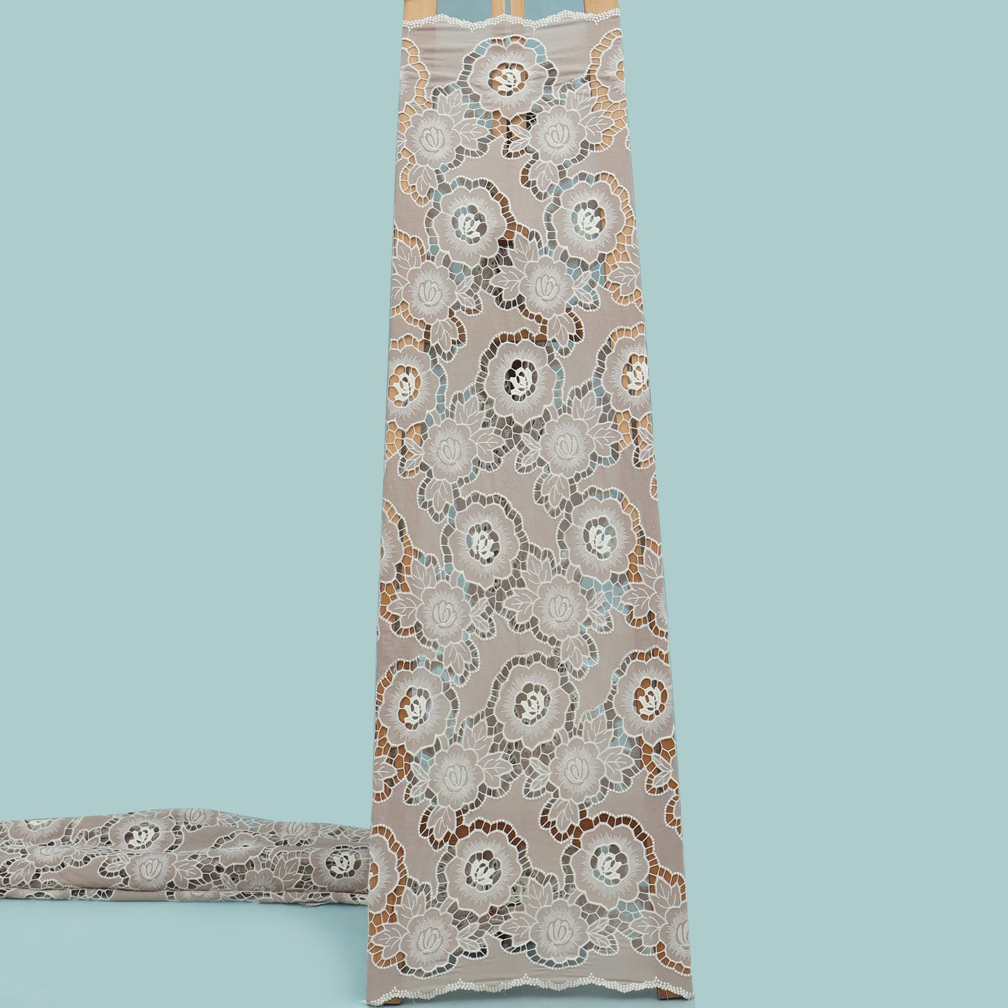 Cut Work Cotton Embroidery Fabric