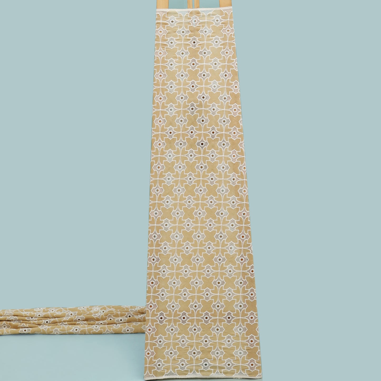 Cut Work Cotton Embroidery Fabric