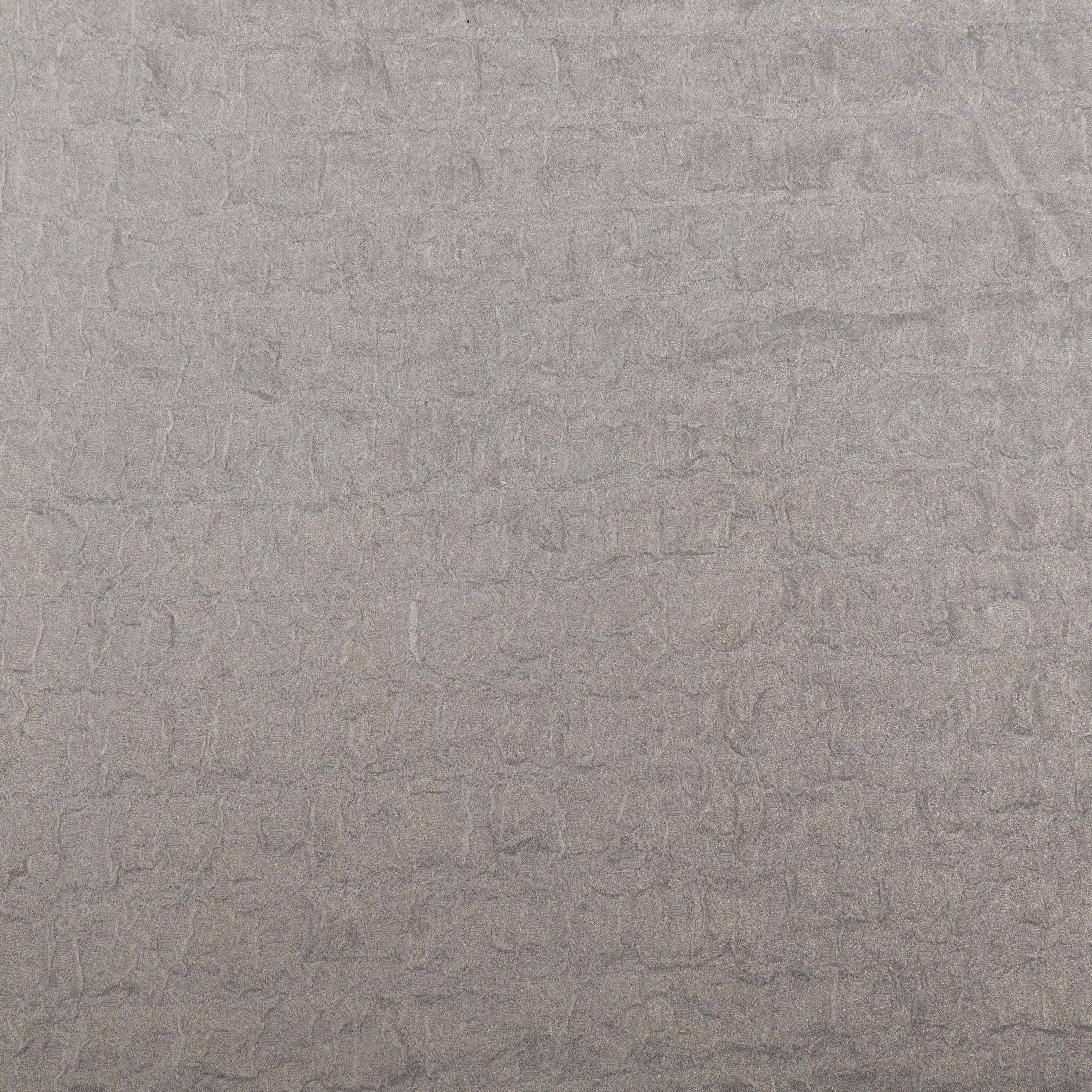 White Color Crush Shimmer Crepe Fabric