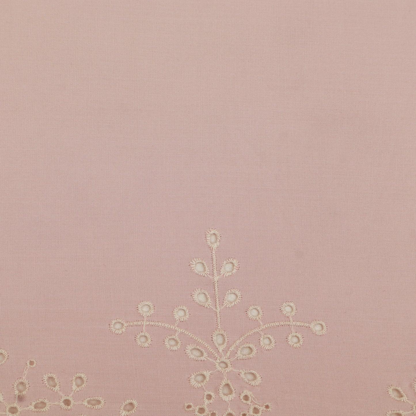 Cotton Chikan Embroidery Fabric