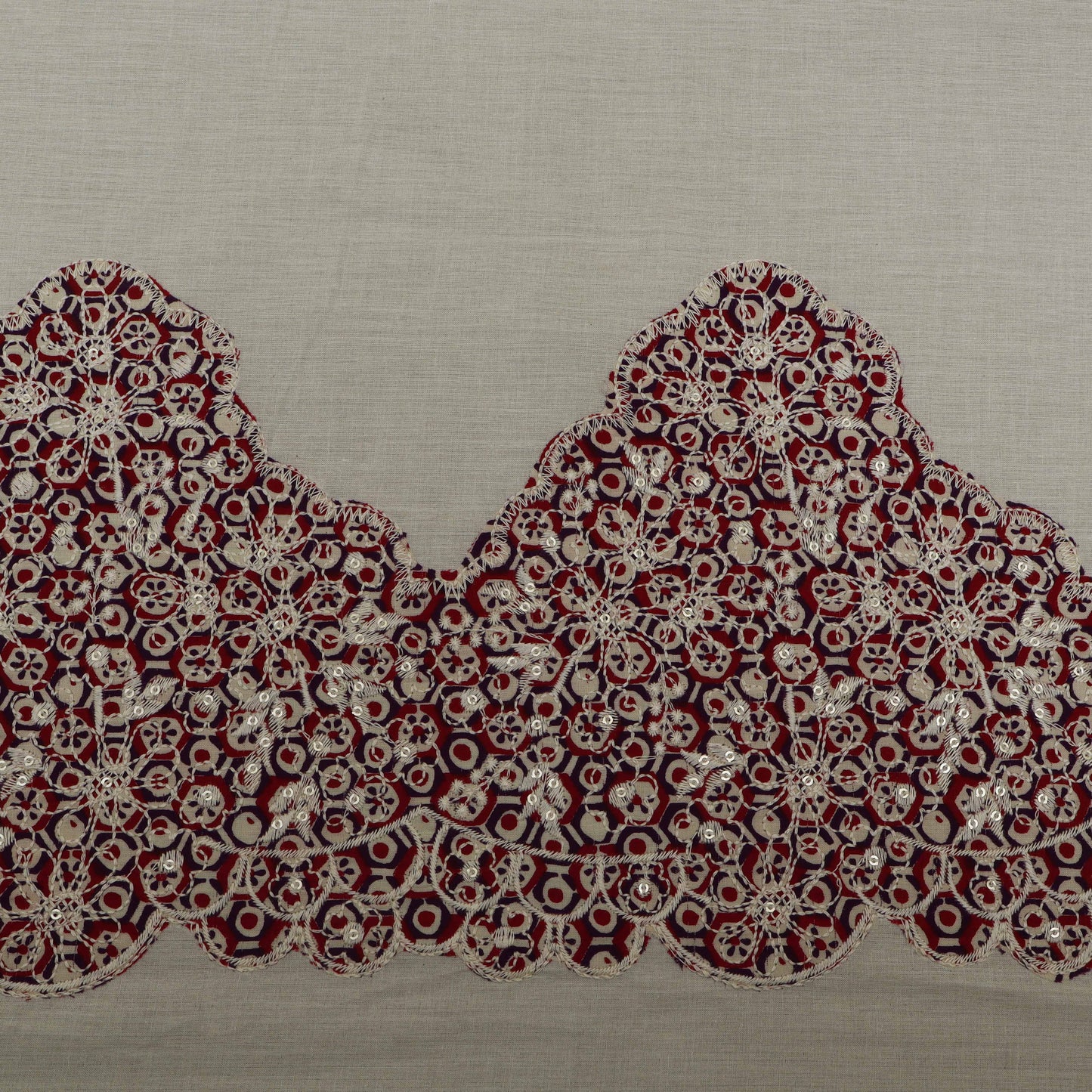 Colored Patch Work Plazo Fabric