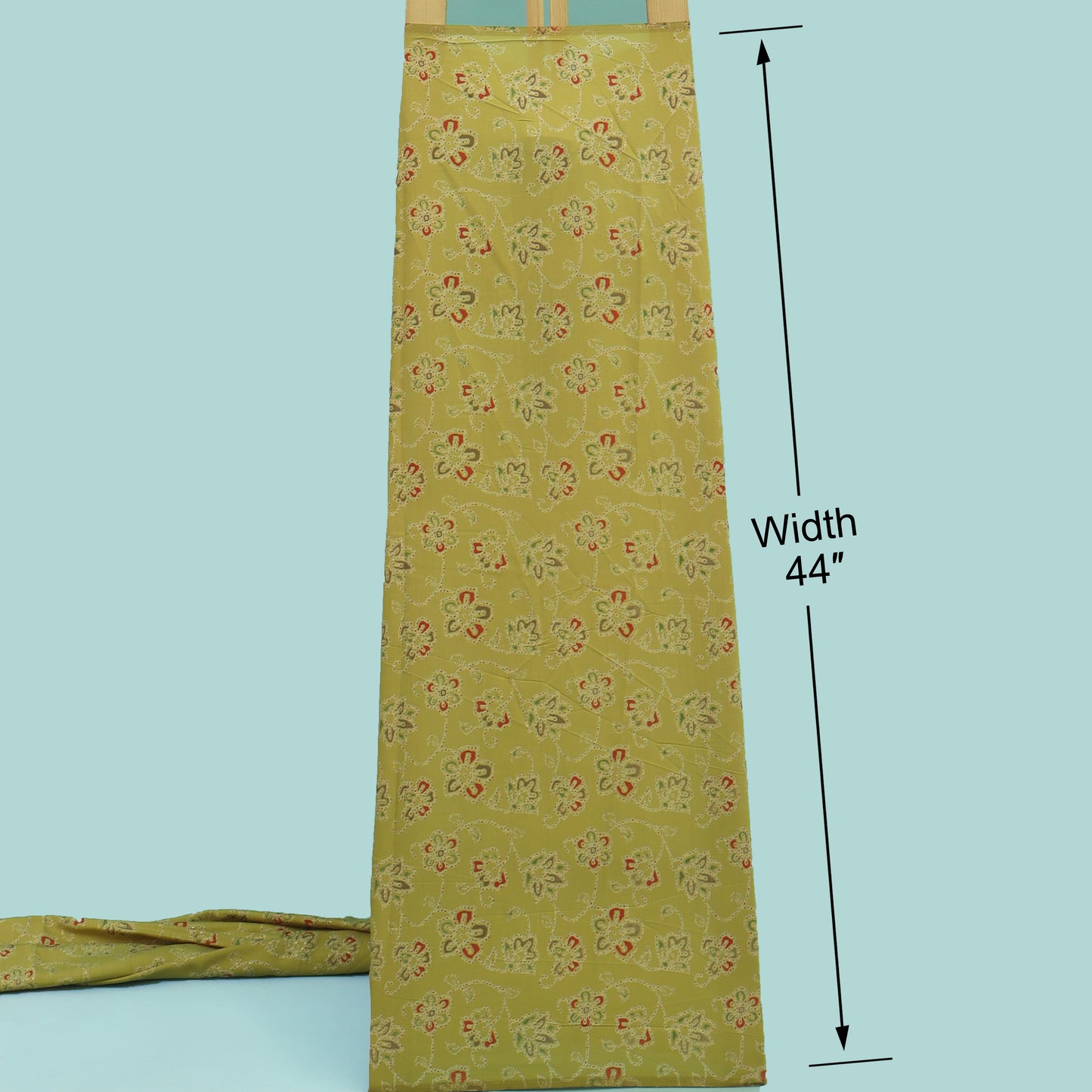 Silk Chanderi Foil Print Fabric