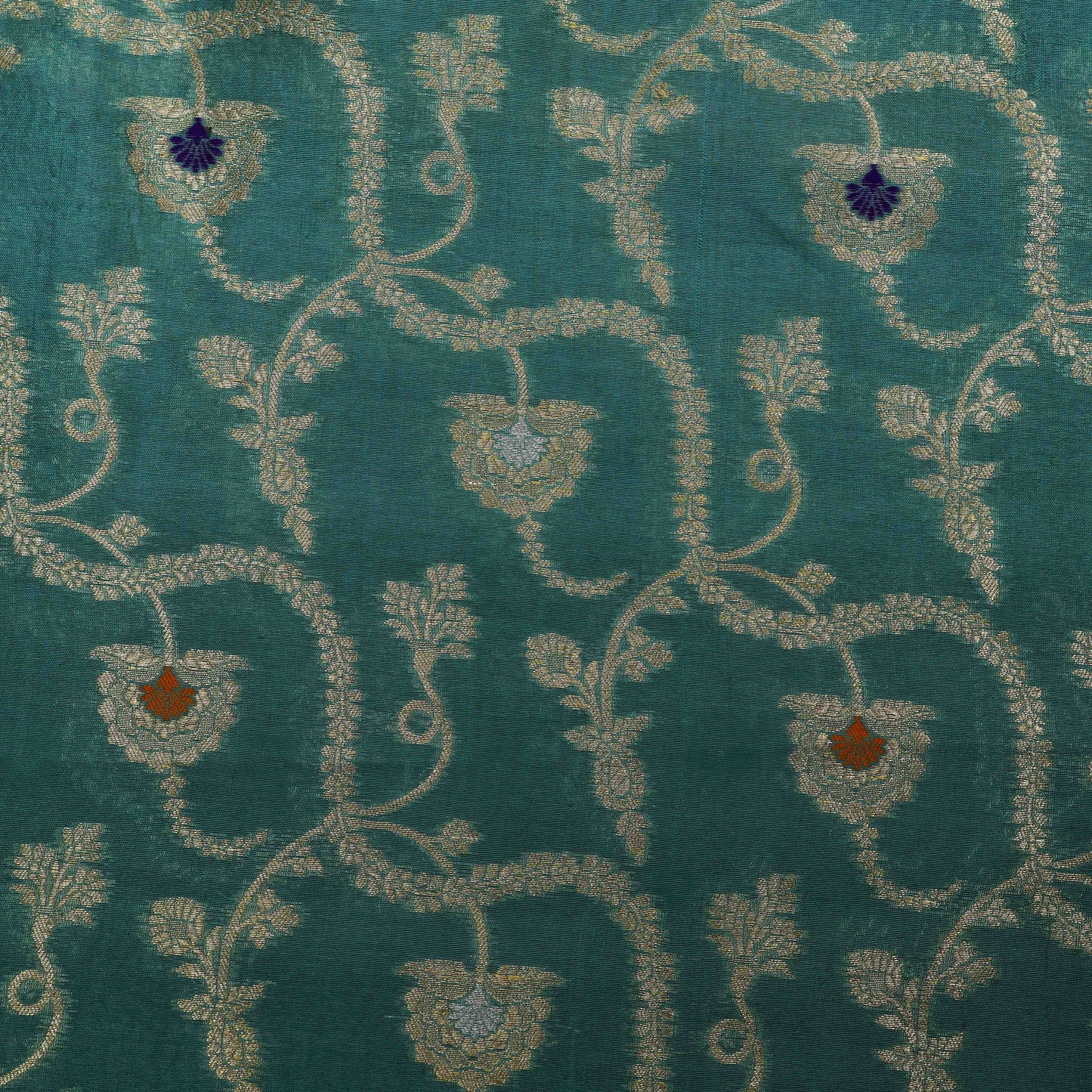 Blue Color Brocade Fabric