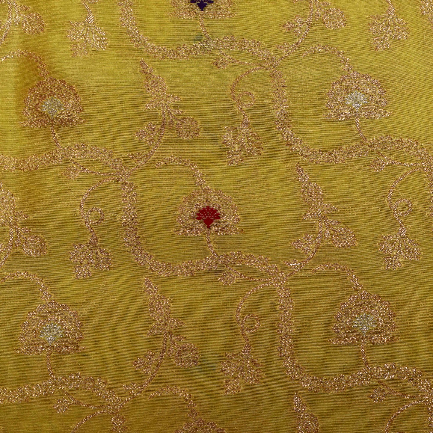 Lemon Color Brocade Fabric