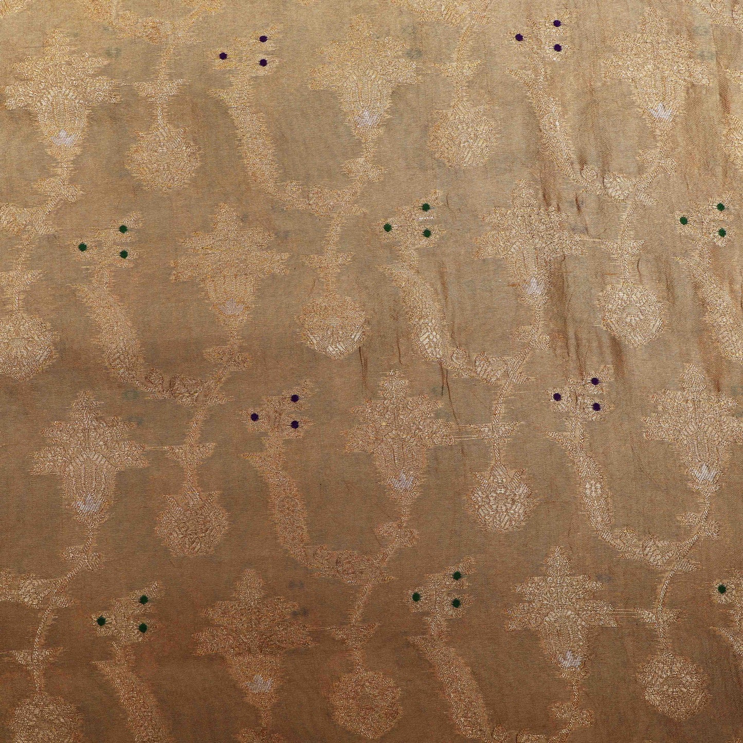 Beige Color Brocade Fabric