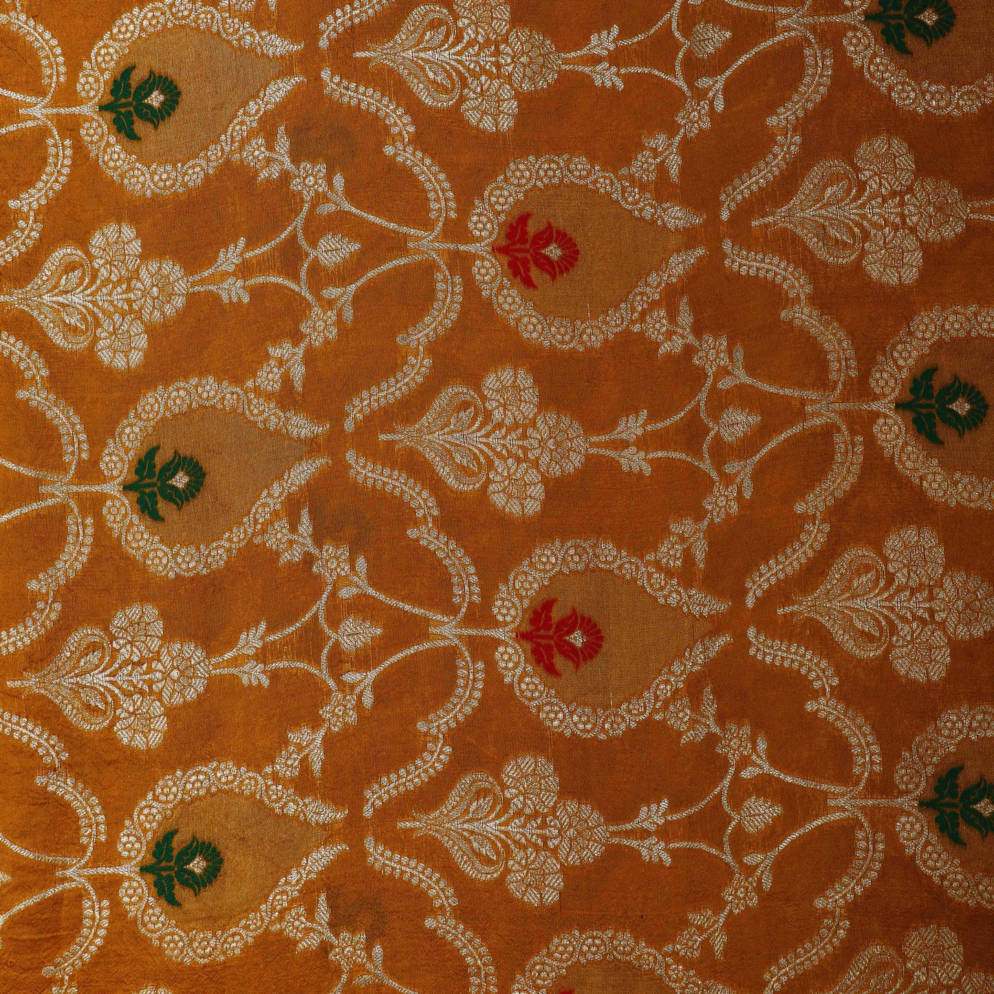 Mustard Color Brocade Fabric