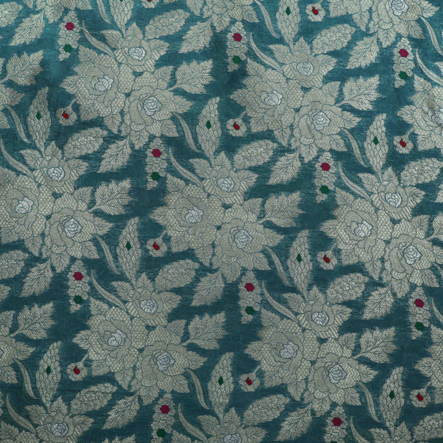 Blue Color Brocade Fabric