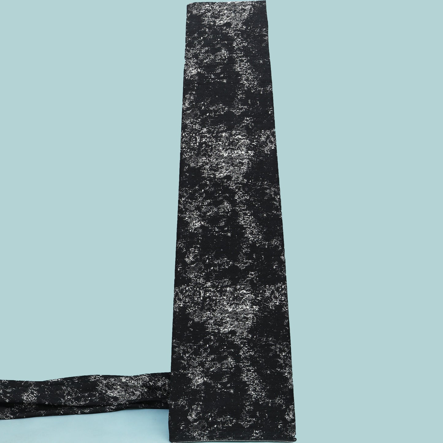 Black Color Denim Shibori Print Fabric