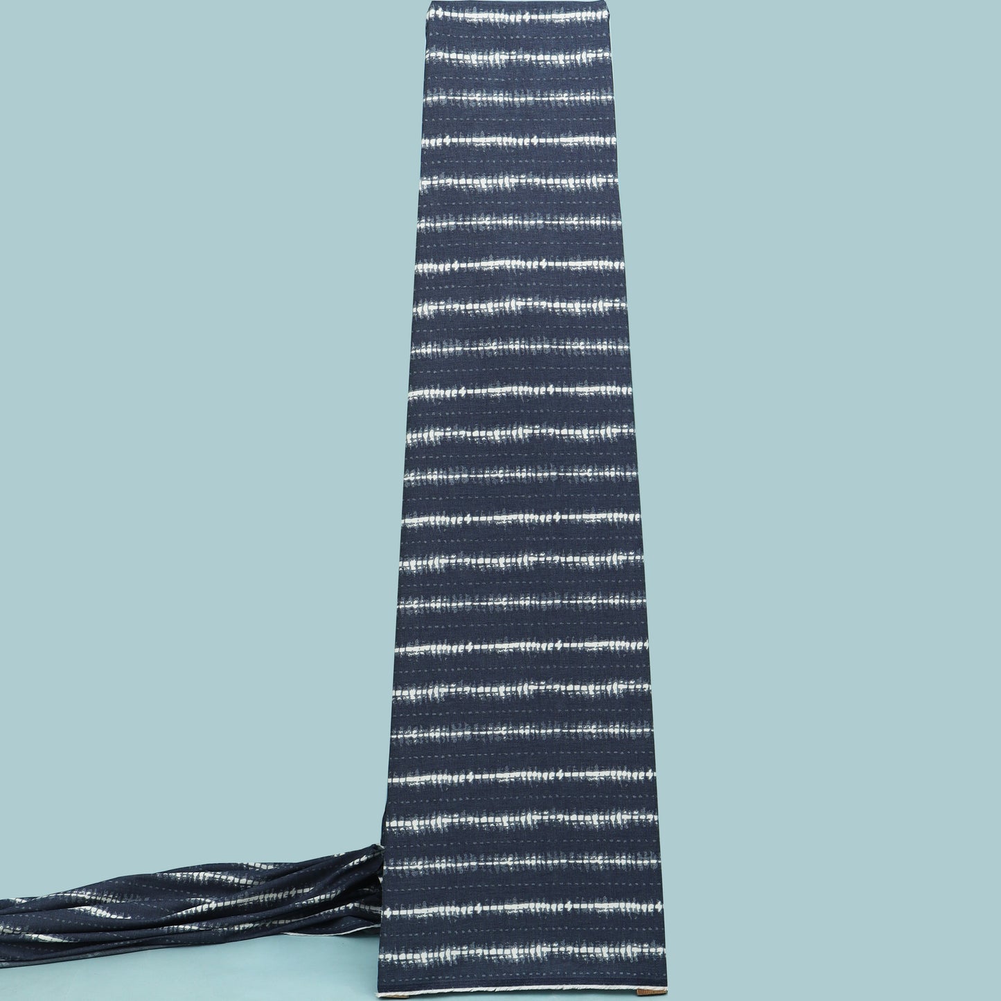 Blue Color Denim Print Fabric