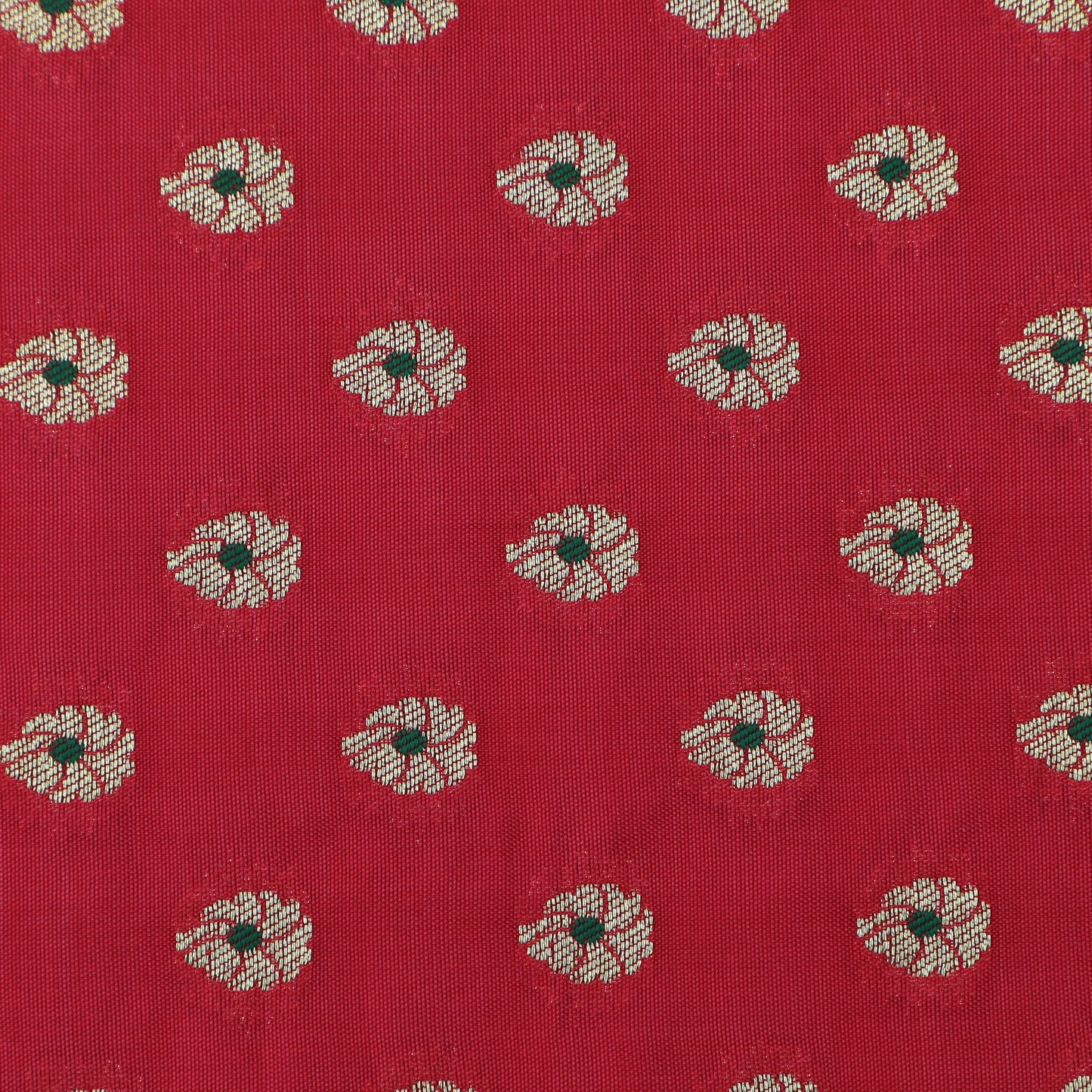 Gajri Color Katan Meena Brocade Fabric