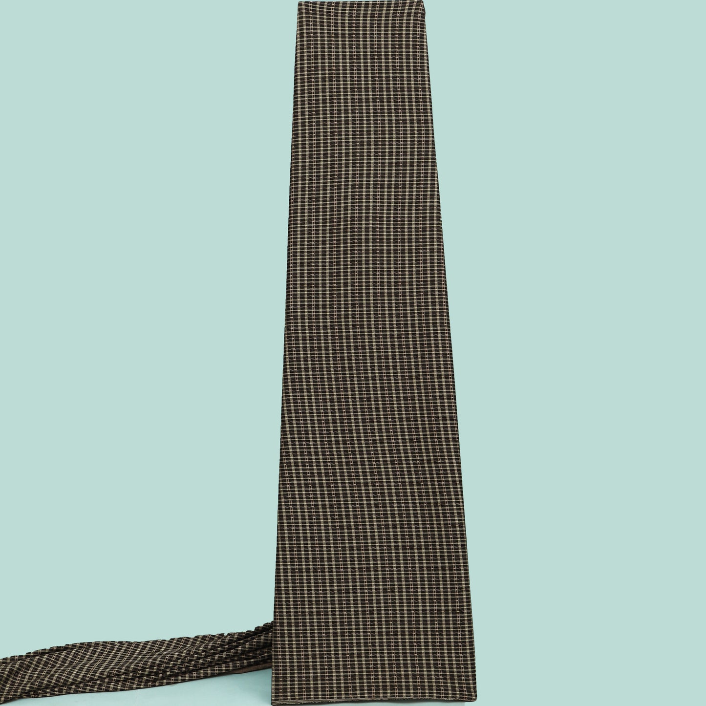 Multicolor Woolen Lycra Cheak Print Fabric