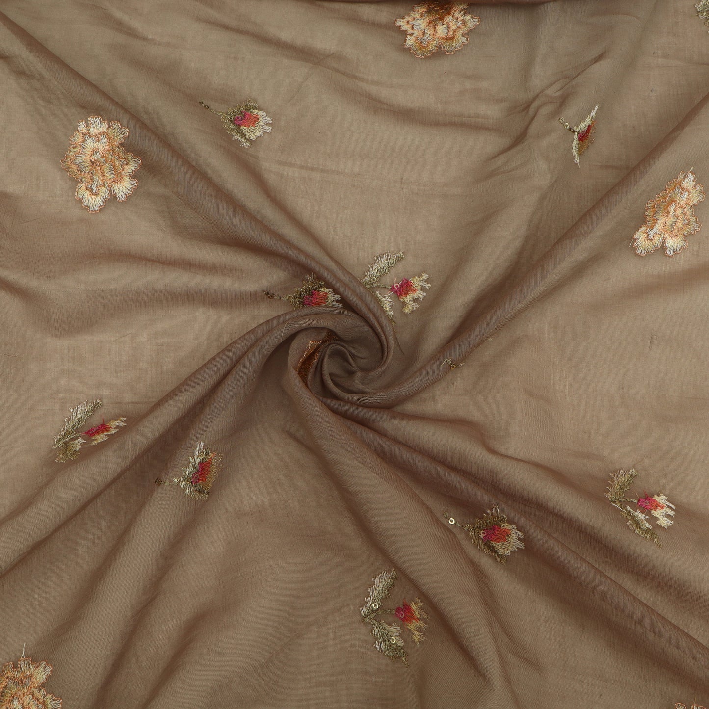 Chanderi Embroidery Fabric
