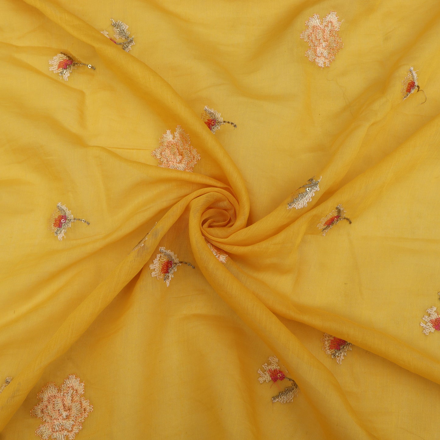 Chanderi Embroidery Fabric