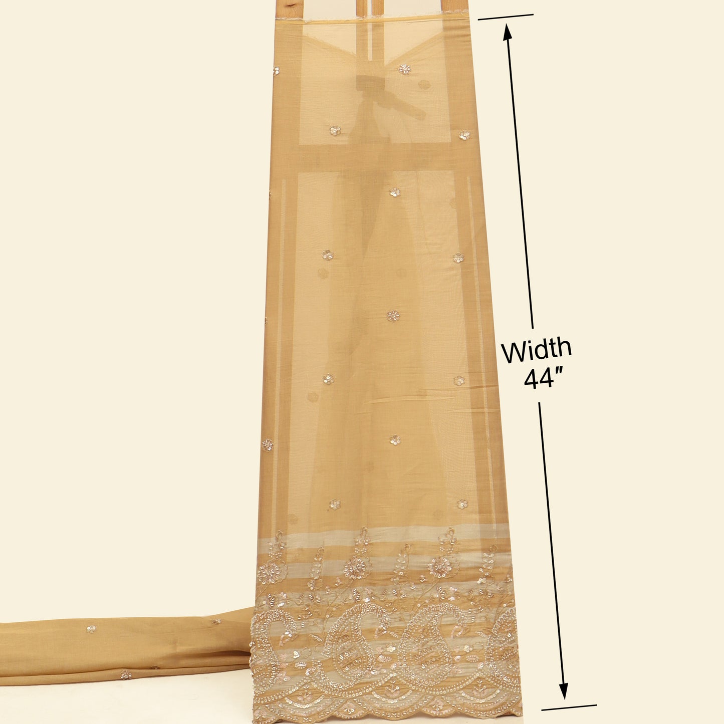 Tissue Border Embroidery Fabric