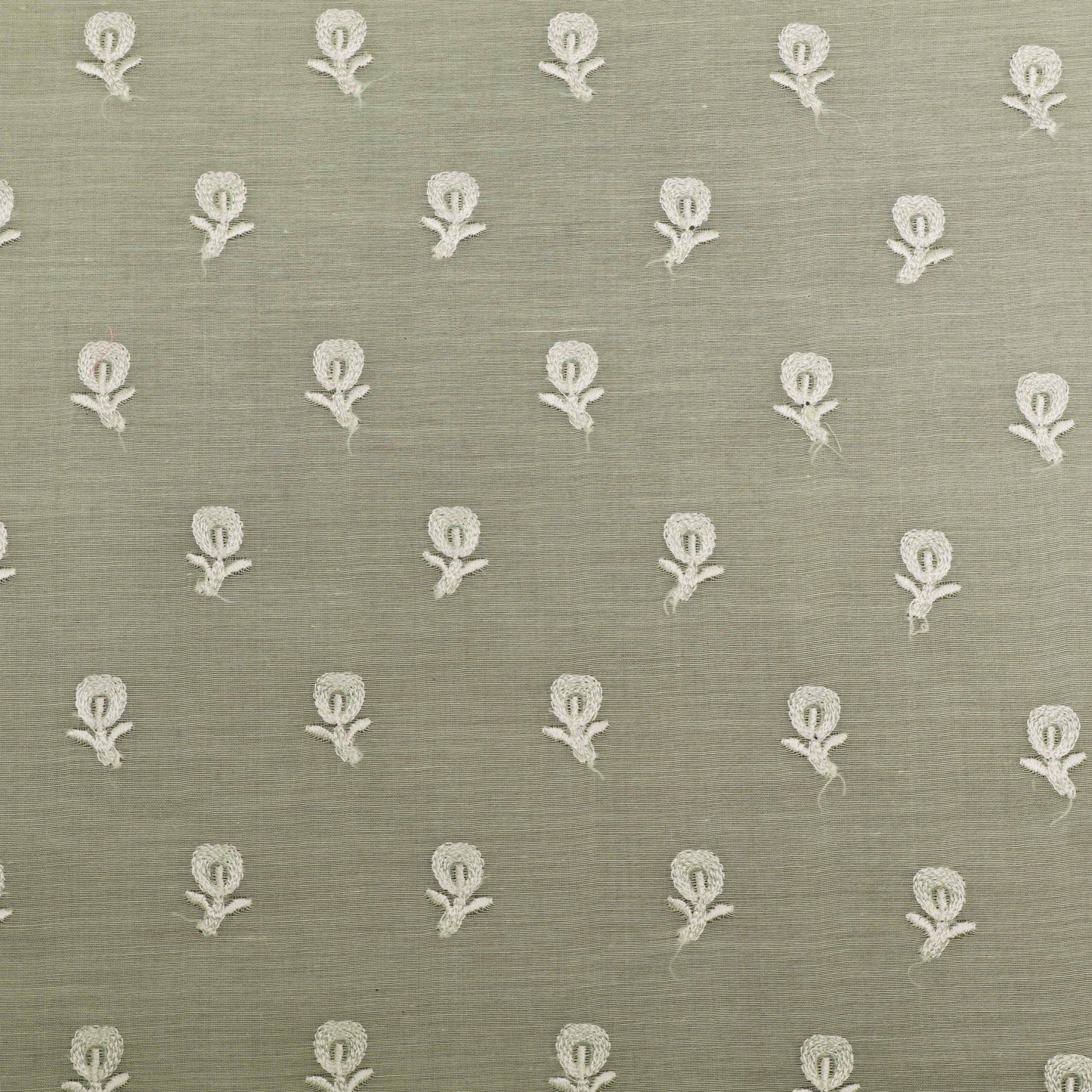 Colored Color Chanderi Embroidery Fabric