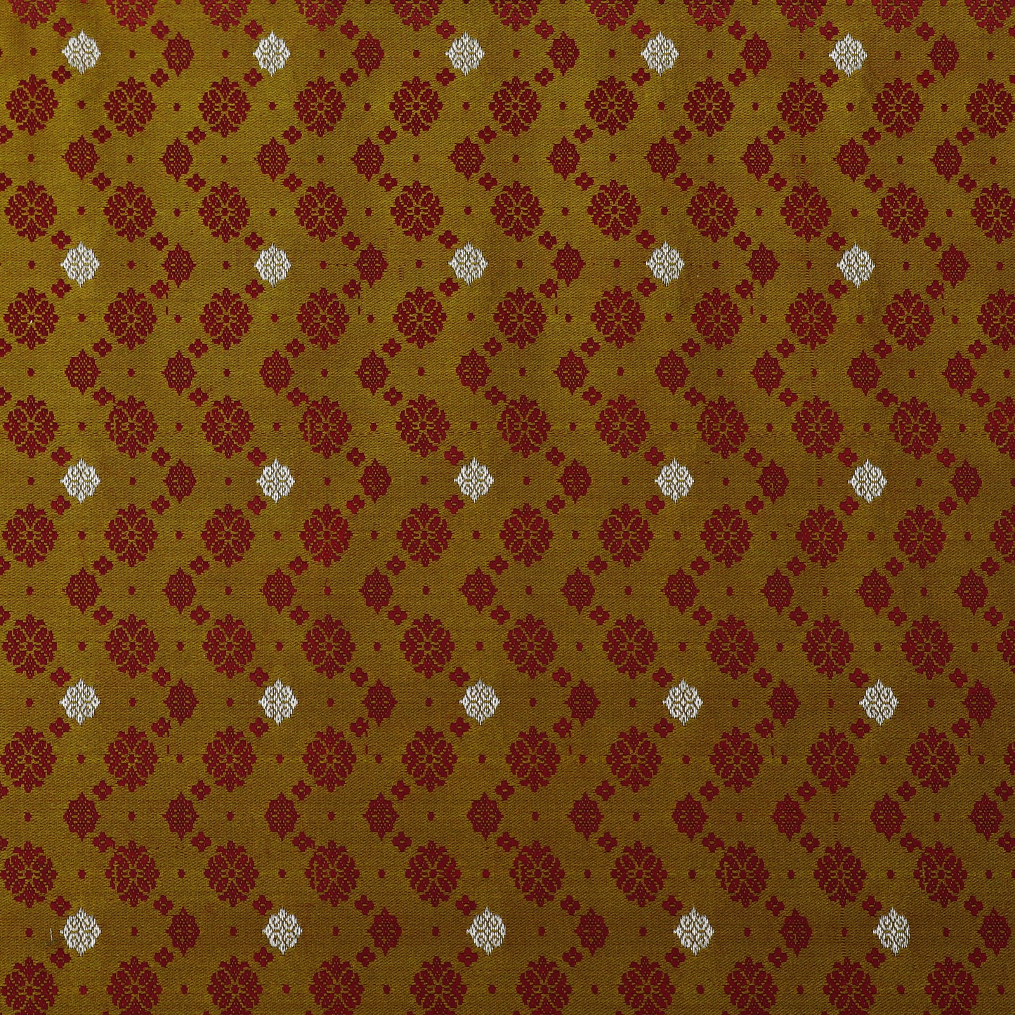 Mustard Color Tanchui Brocade Fabric