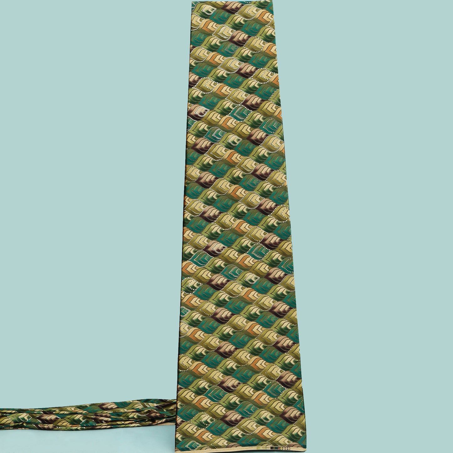 Multicolor Velvet Lycra Foil Print Fabric