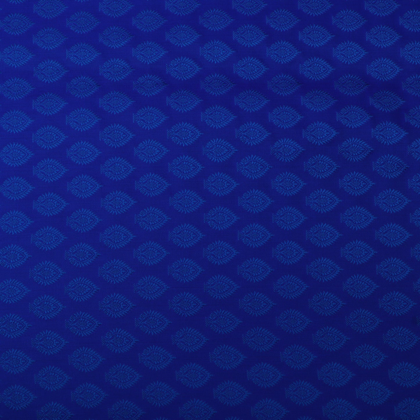 Royal Blue Color Tanchui Self Brocade Fabric