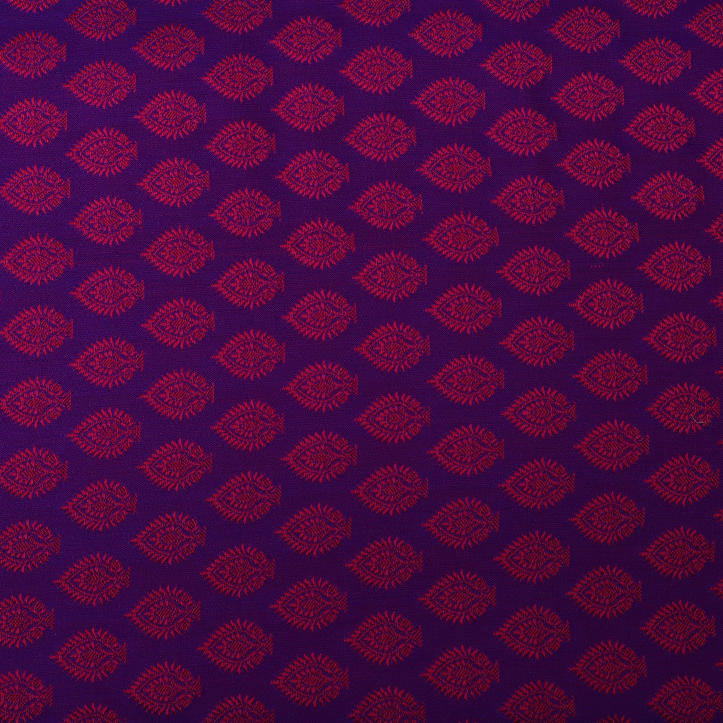 Purple Color Tanchui Self Brocade Fabric