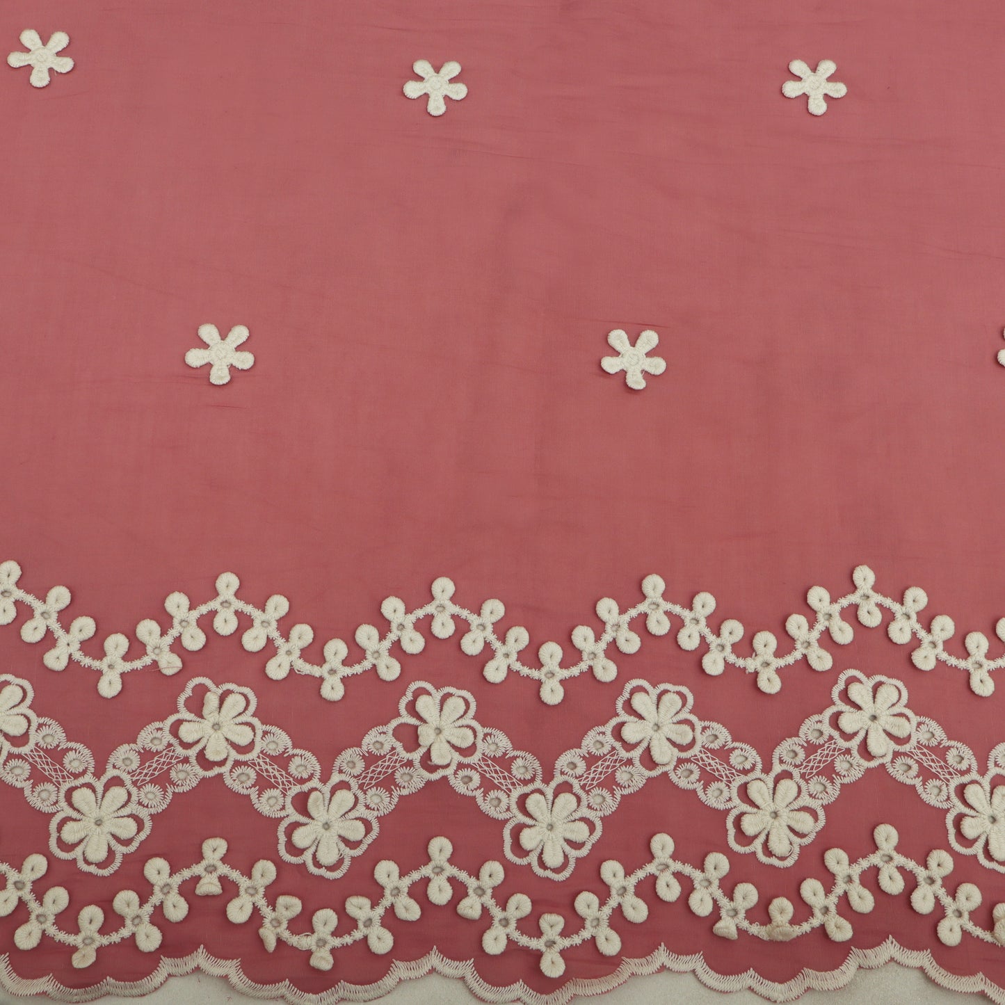 Chanderi Embroidery Fabric