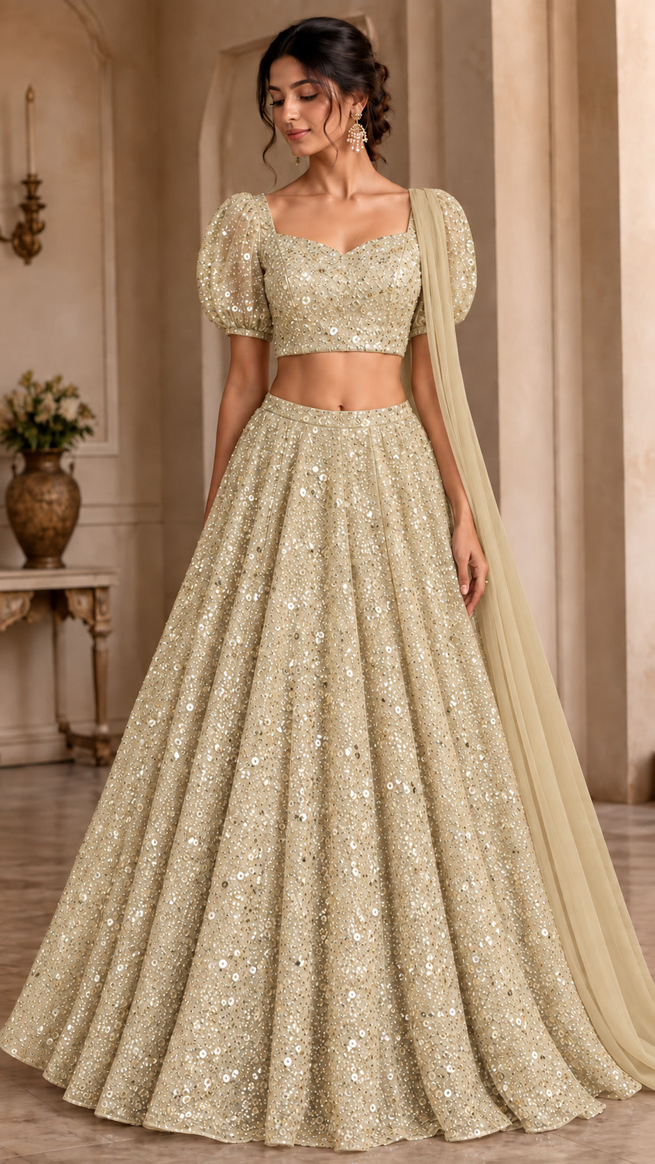 Heavy Net Embroidered Fabric