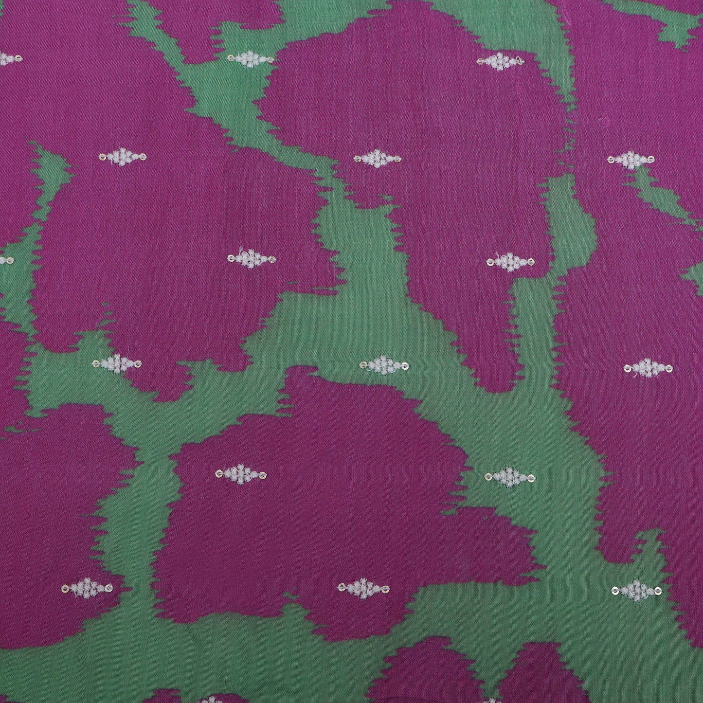 Colored Color Mulmul Embroidery Fabric