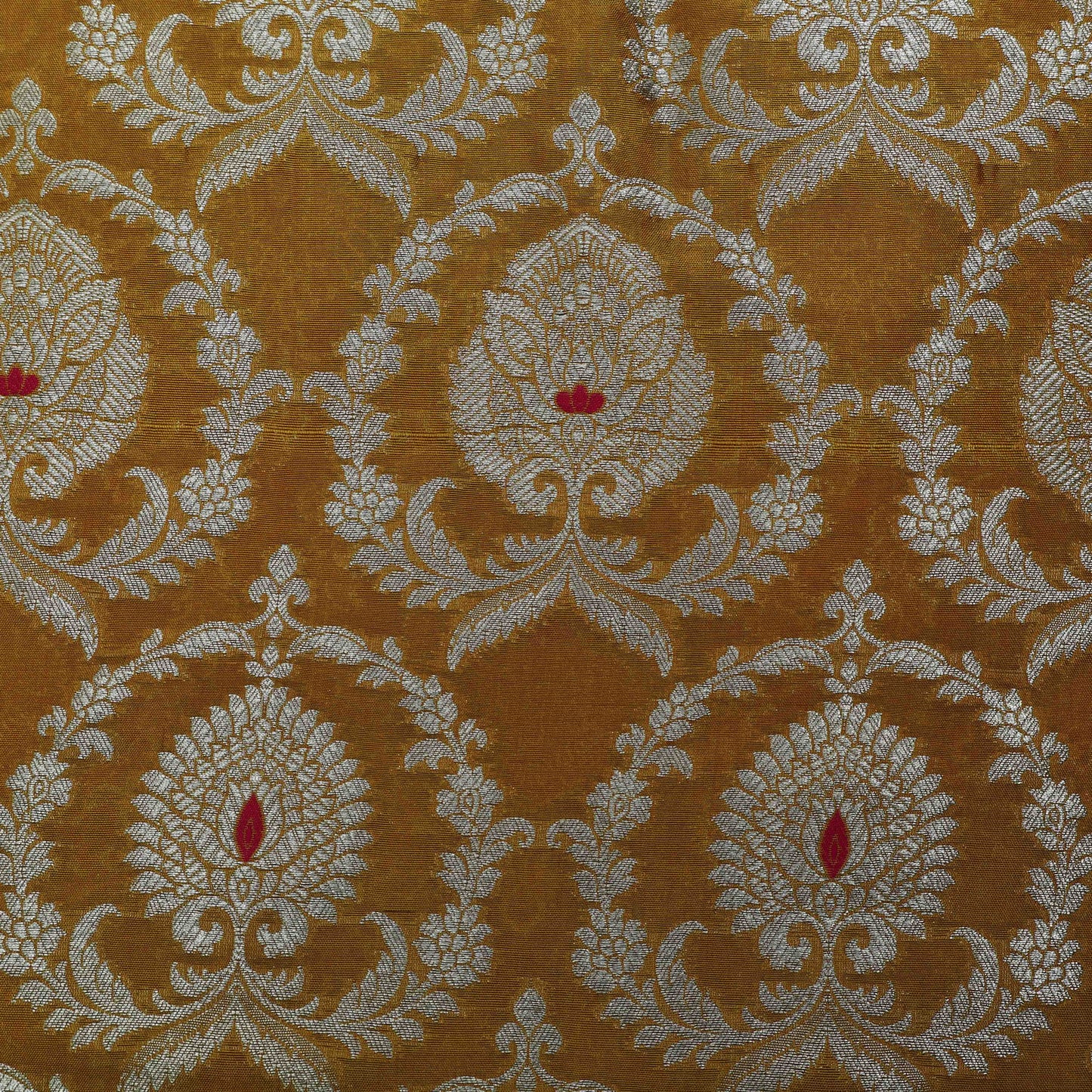 Yellow Color Brocade Fabric