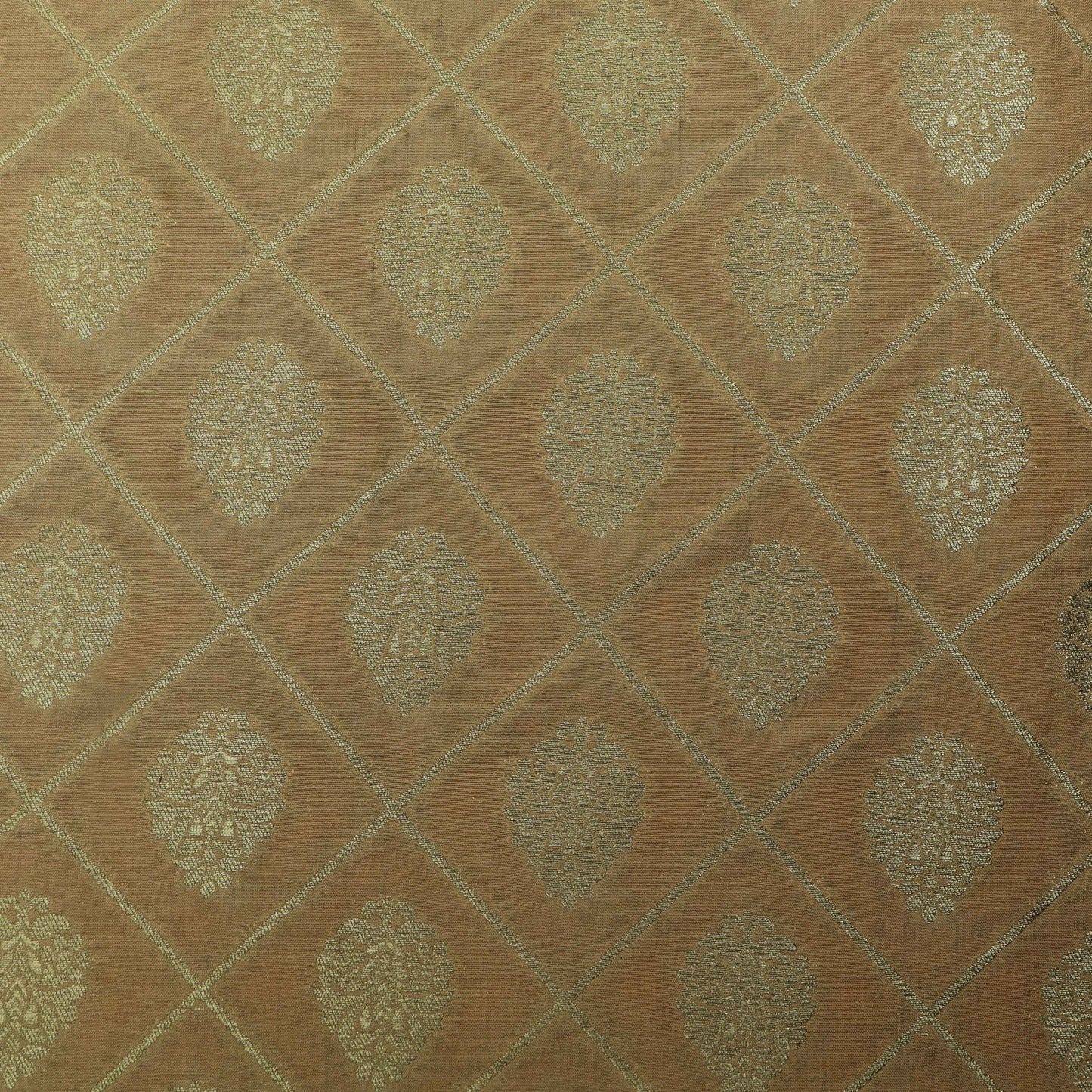 Beige Color Brocade Fabric